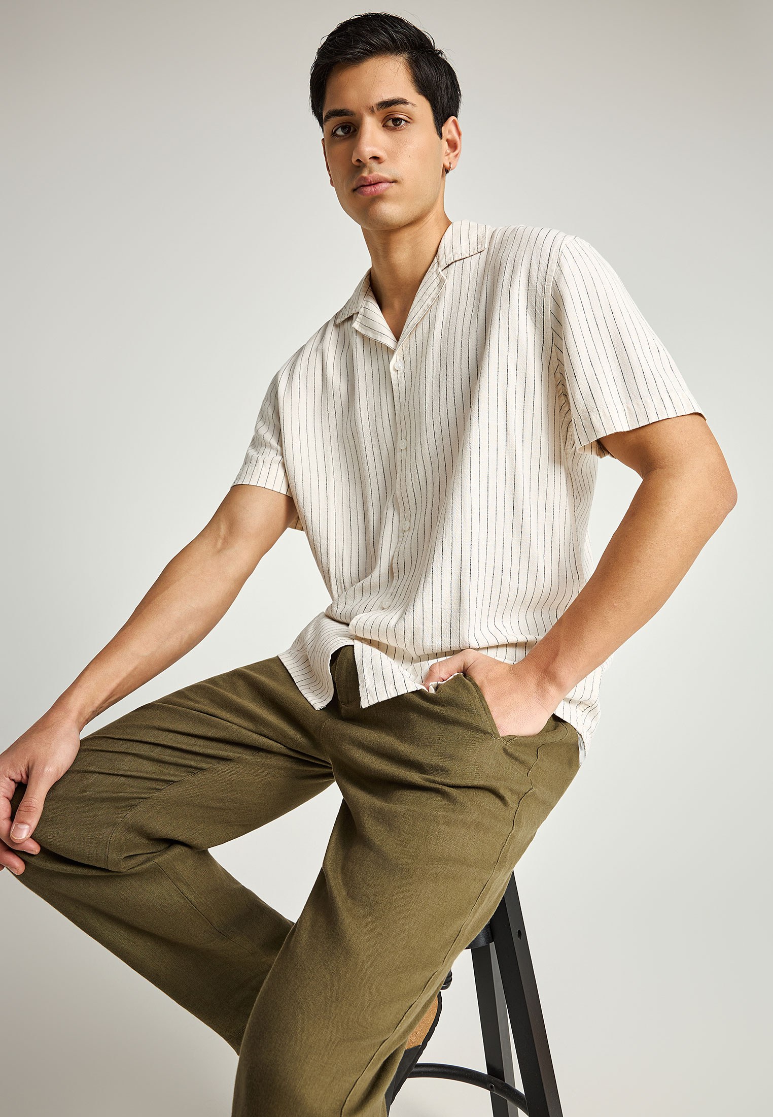 Men's Trousers Funky Buddha Khaki