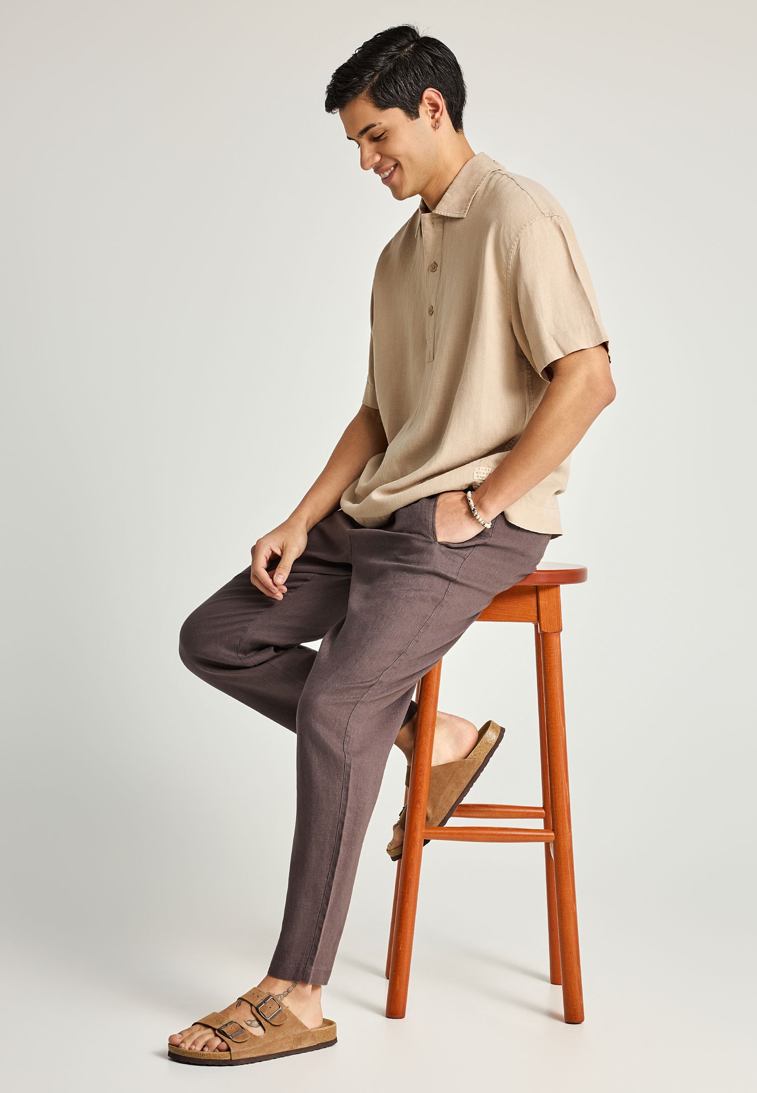 Men's Trousers Funky Buddha Beige