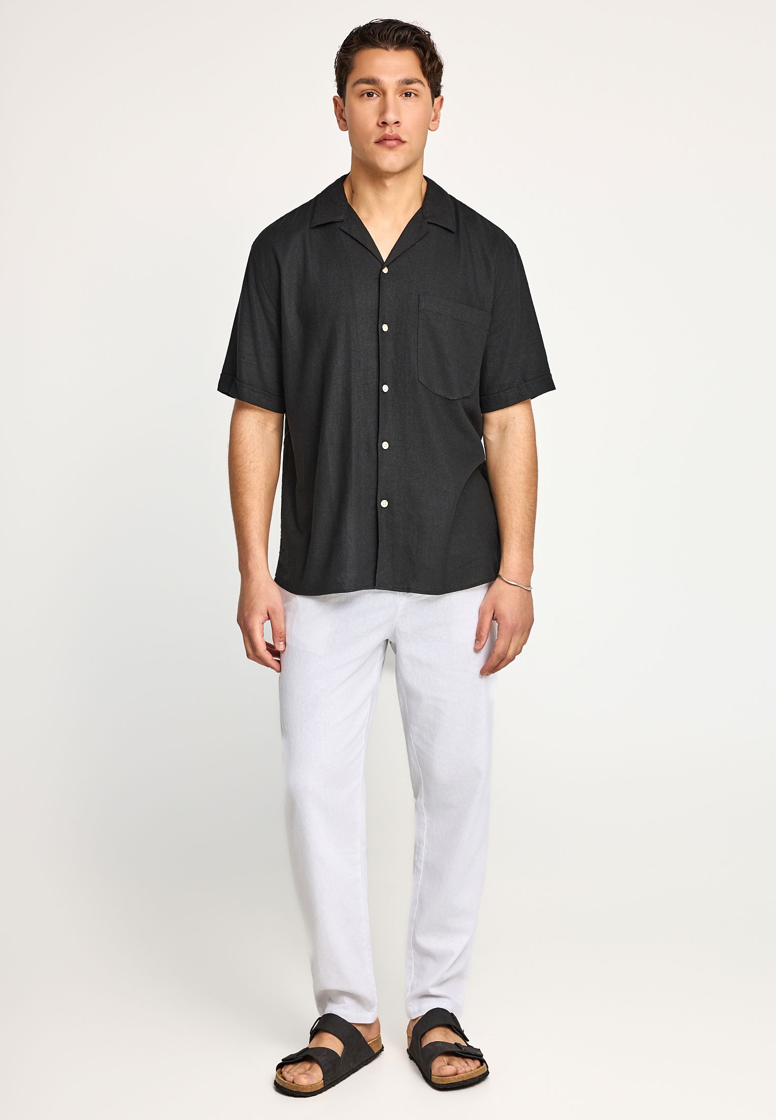 Men's Trousers Funky Buddha White