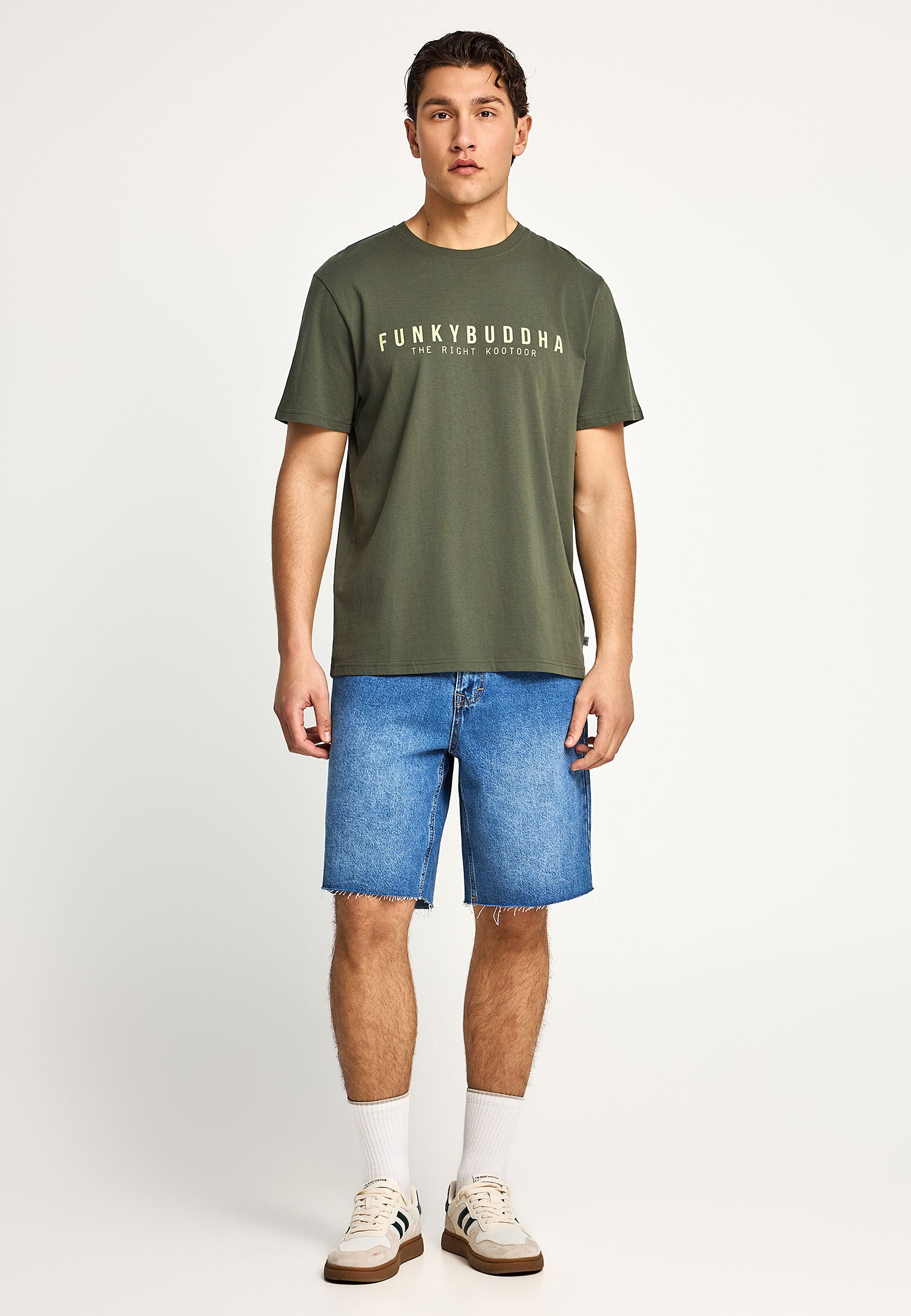 Men's Shirts Funky Buddha Green