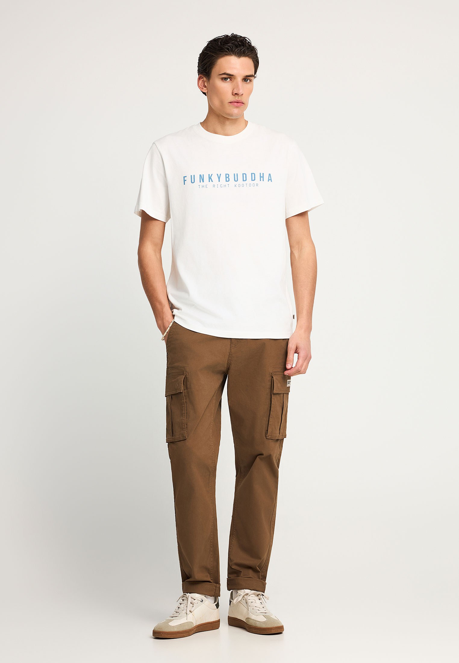 Men's Shirts Funky Buddha White