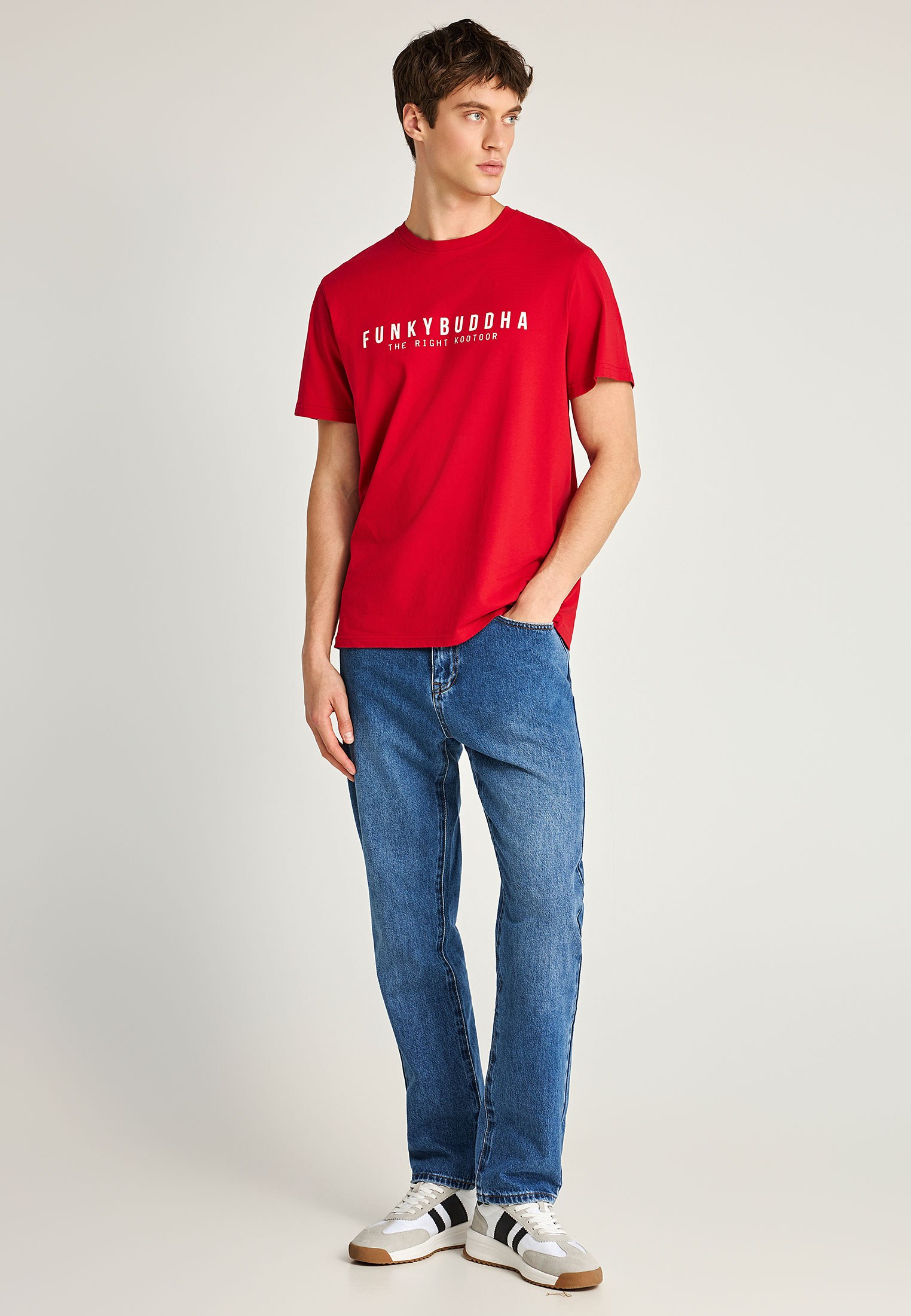 Men's Shirts Funky Buddha Red