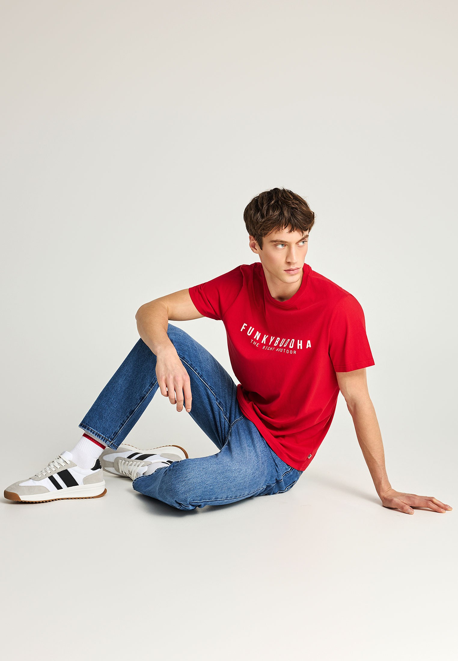 Men's Shirts Funky Buddha Red