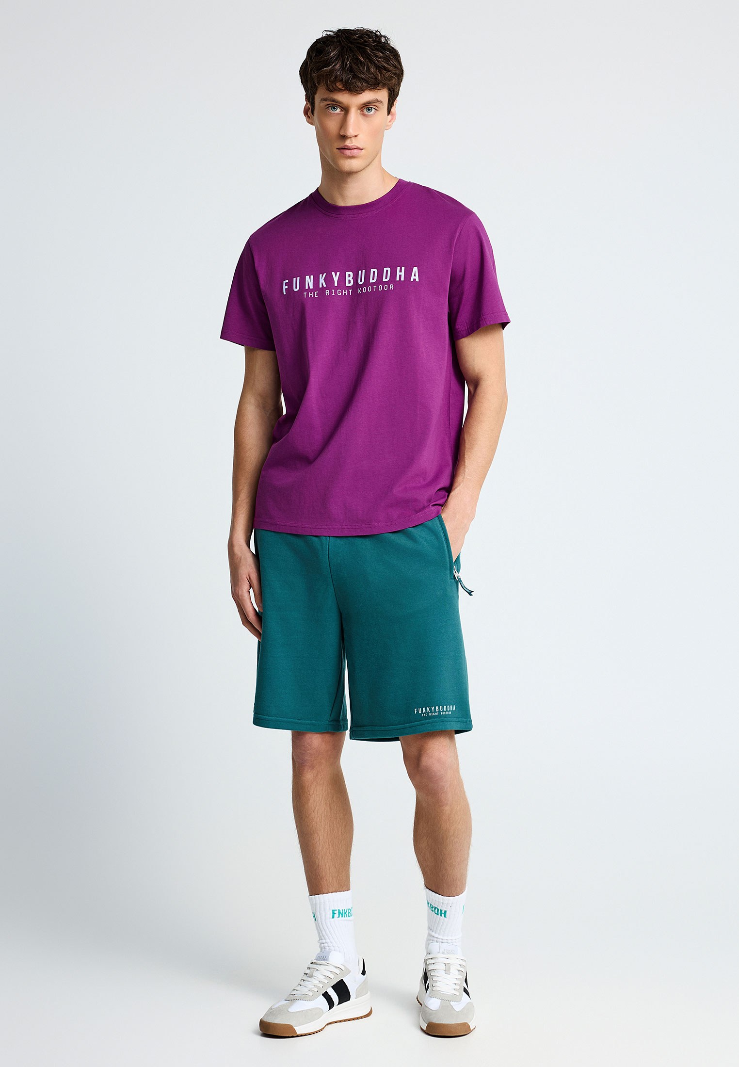 Men's Shirts Funky Buddha Purple