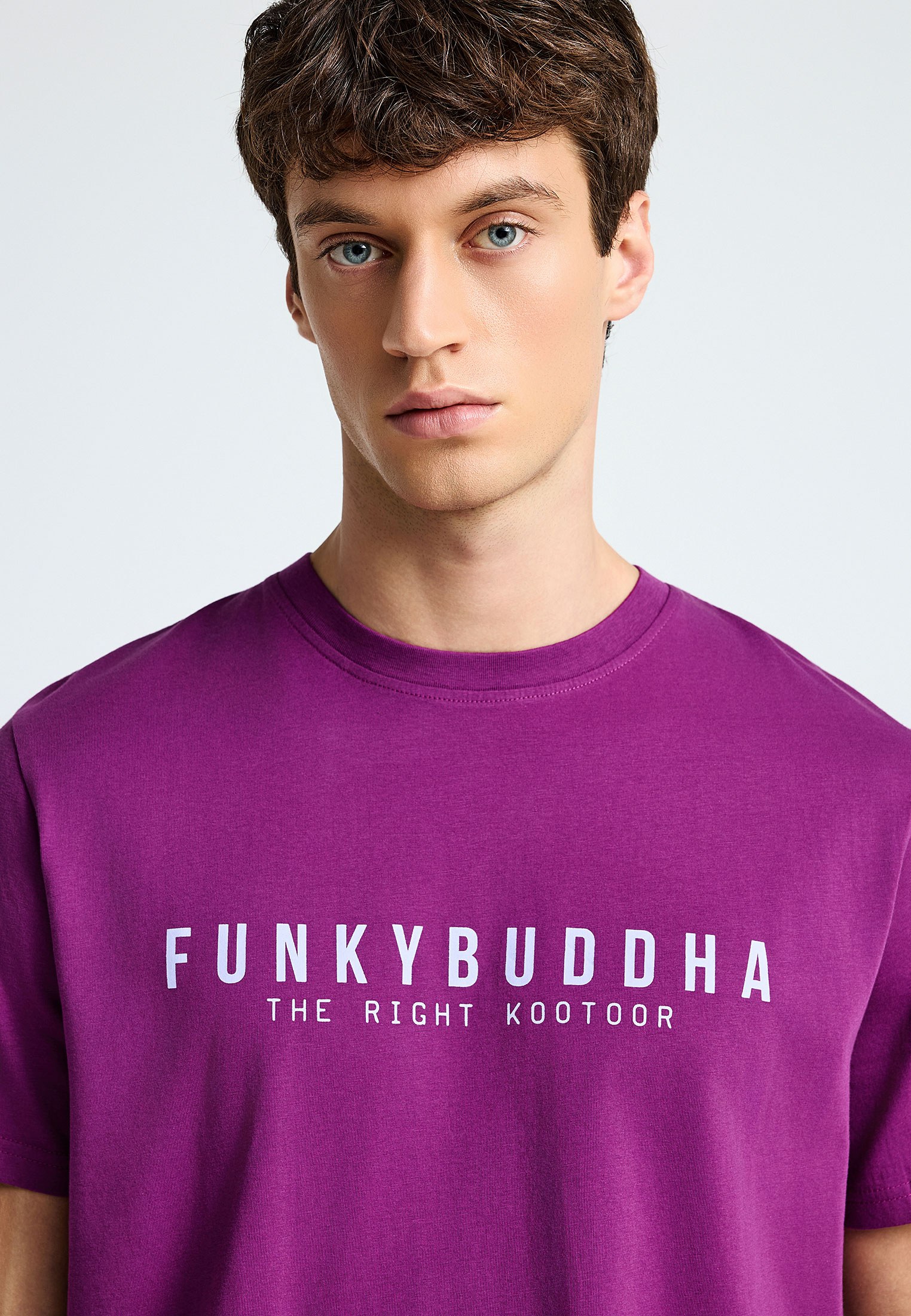 Men's Shirts Funky Buddha Purple