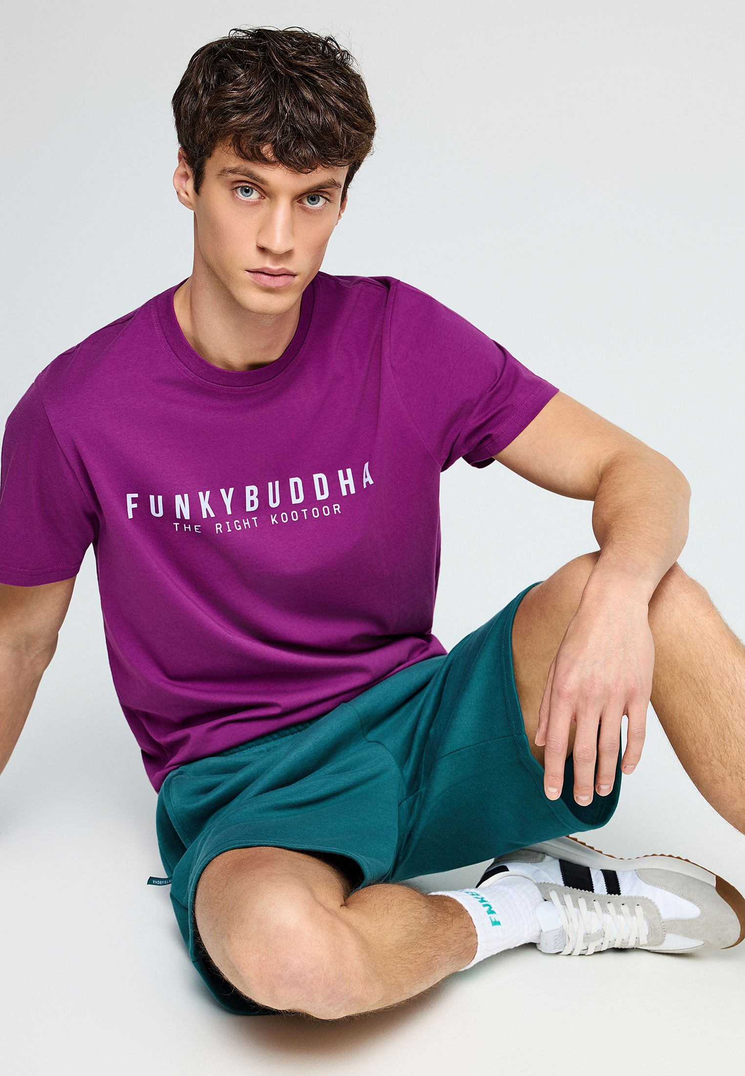 Men's Shirts Funky Buddha Purple