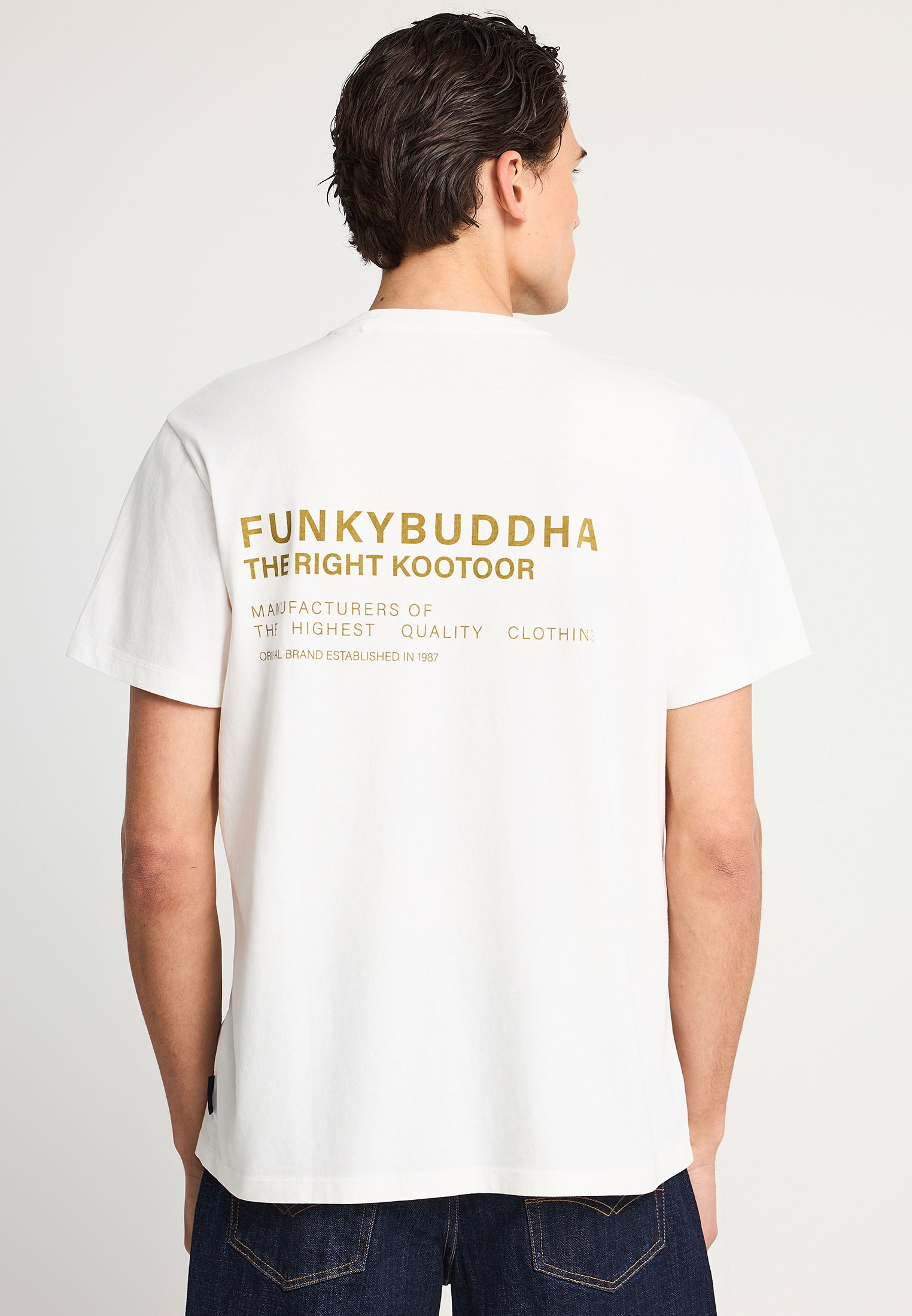 Men's Shirts Funky Buddha White