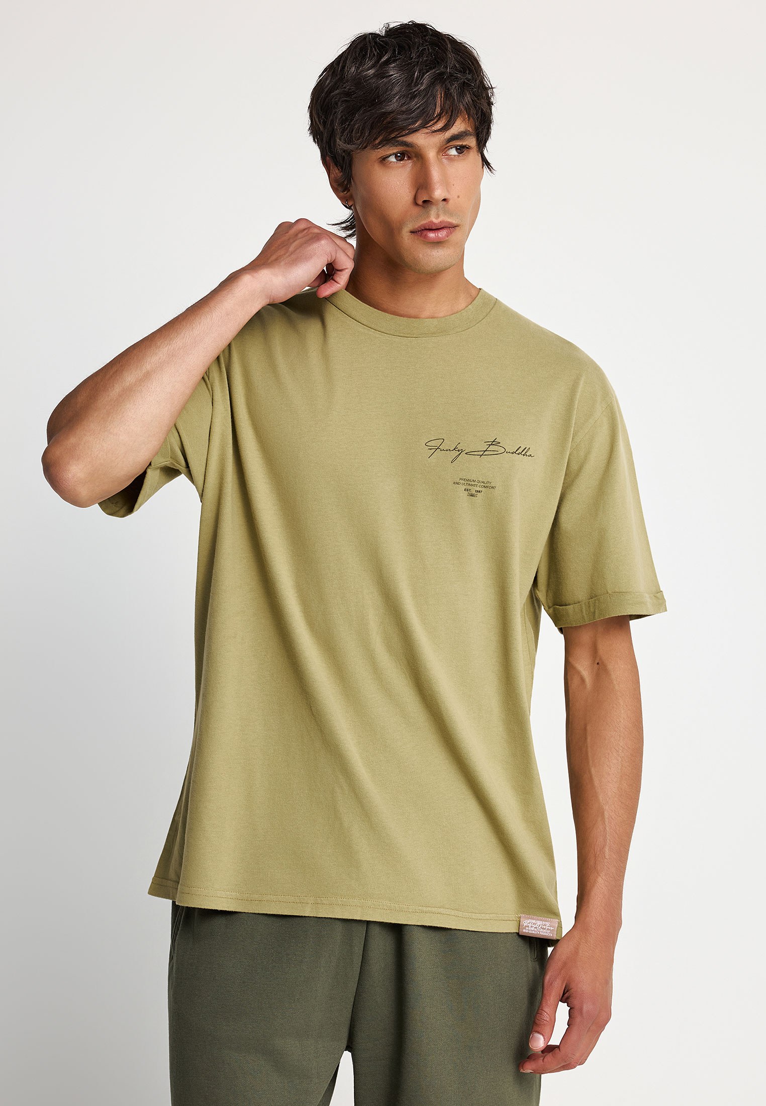 Ανδρικό βαμβακερό t-shirt με τύπωμα