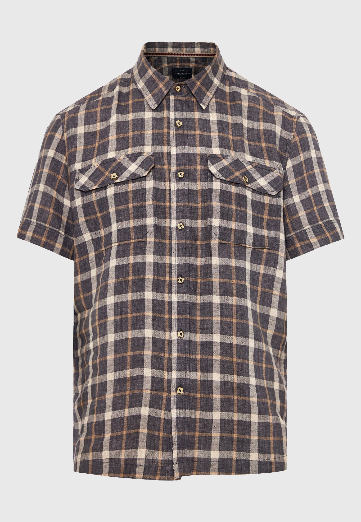 Men's Shirts Funky Buddha Beige