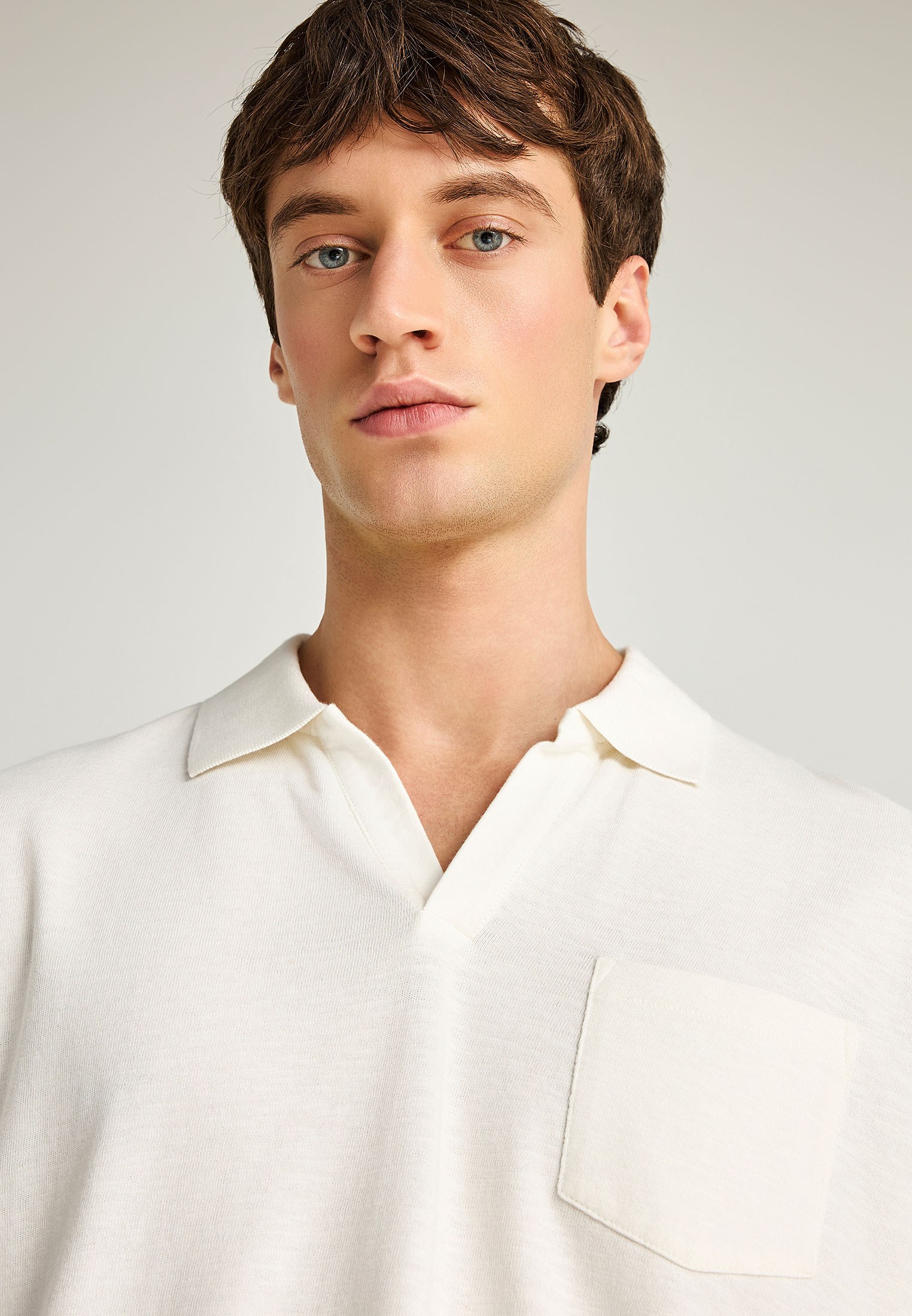 Men's Polo Shirts Funky Buddha White