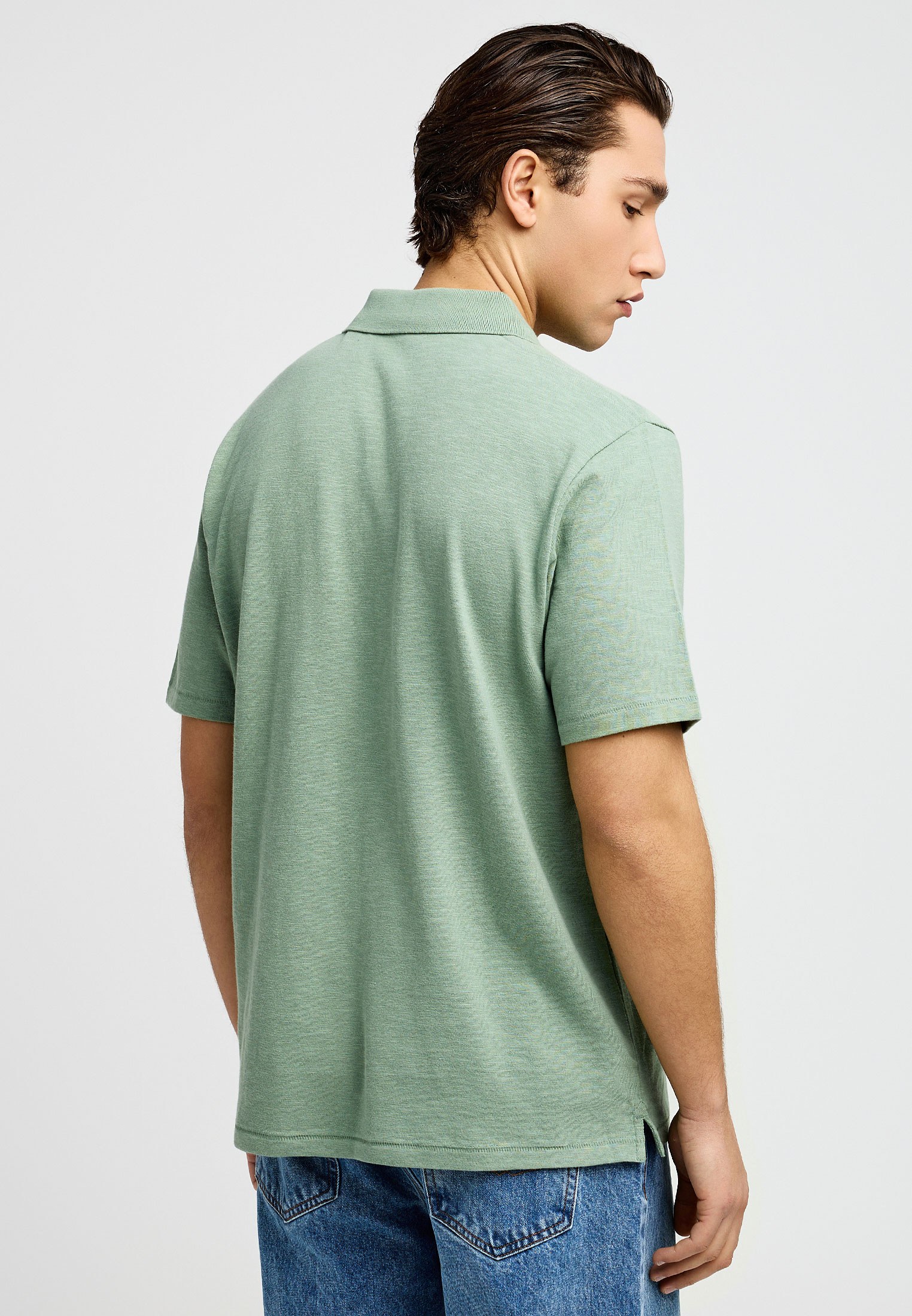 Men's Polo Shirts Funky Buddha Green