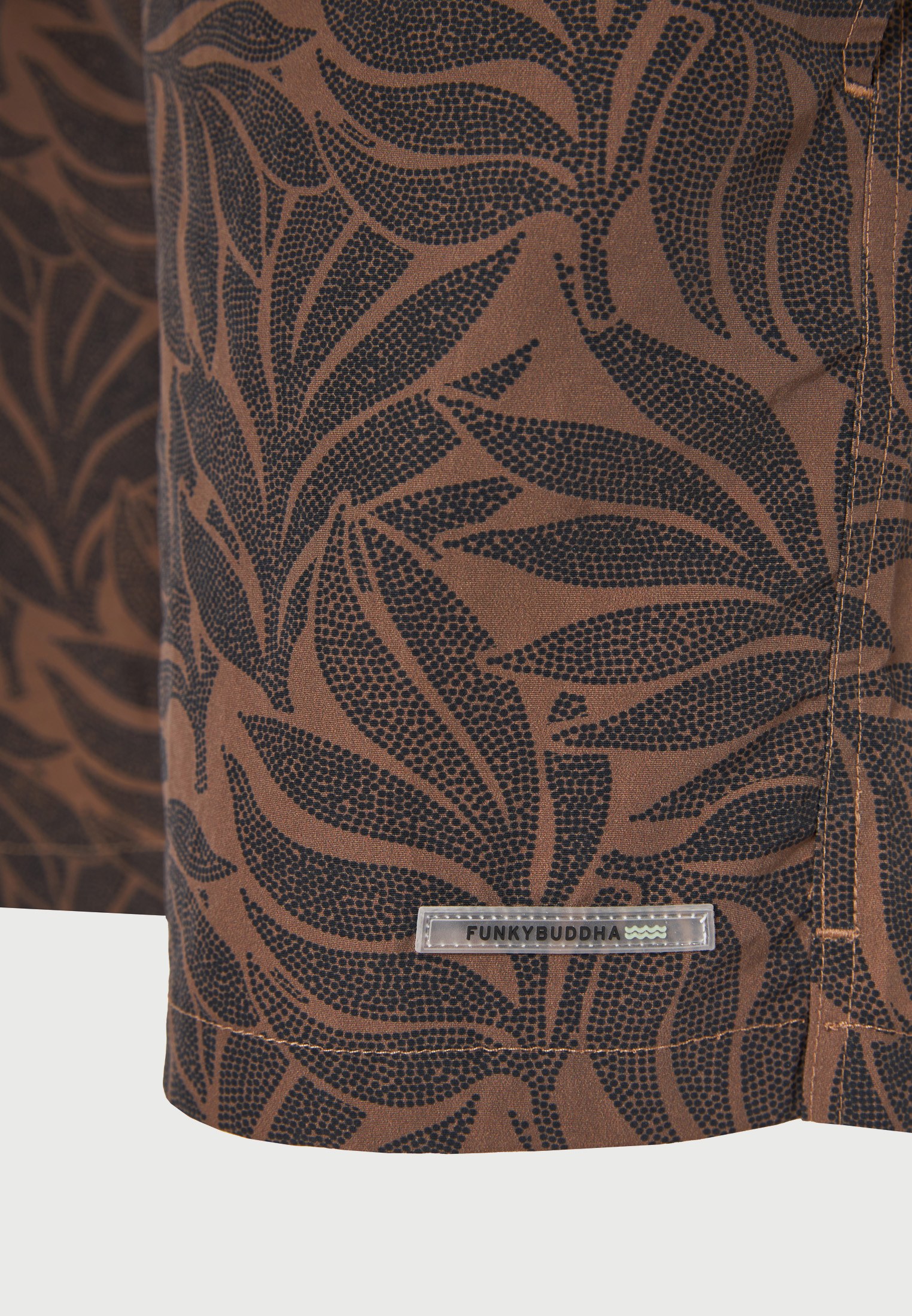 Men's Swim Shorts Funky Buddha Brown