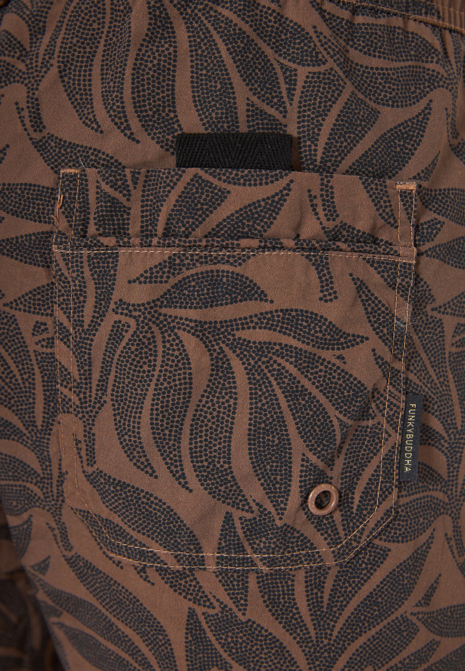 Men's Swim Shorts Funky Buddha Brown