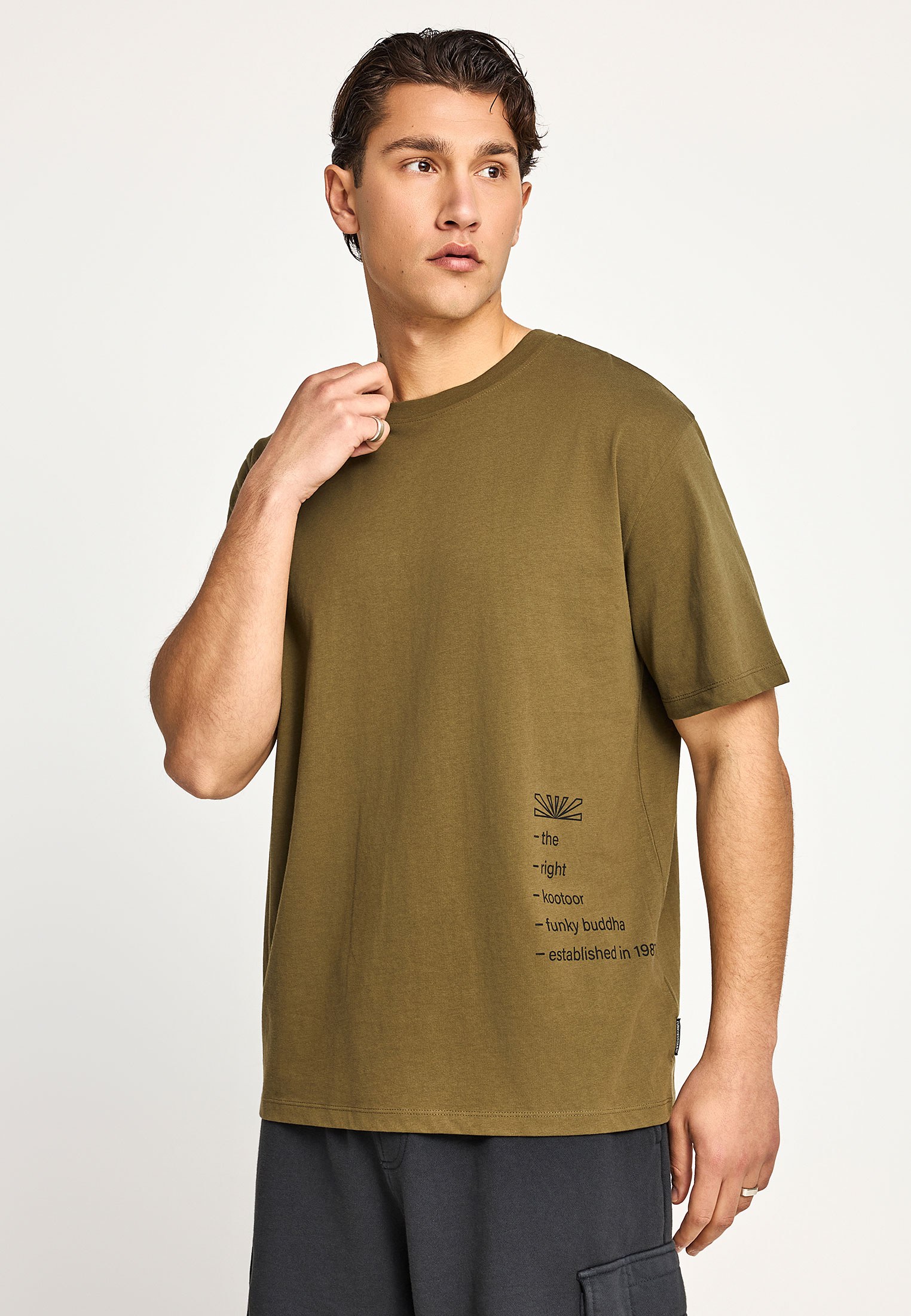 Men's Shirts Funky Buddha Olive