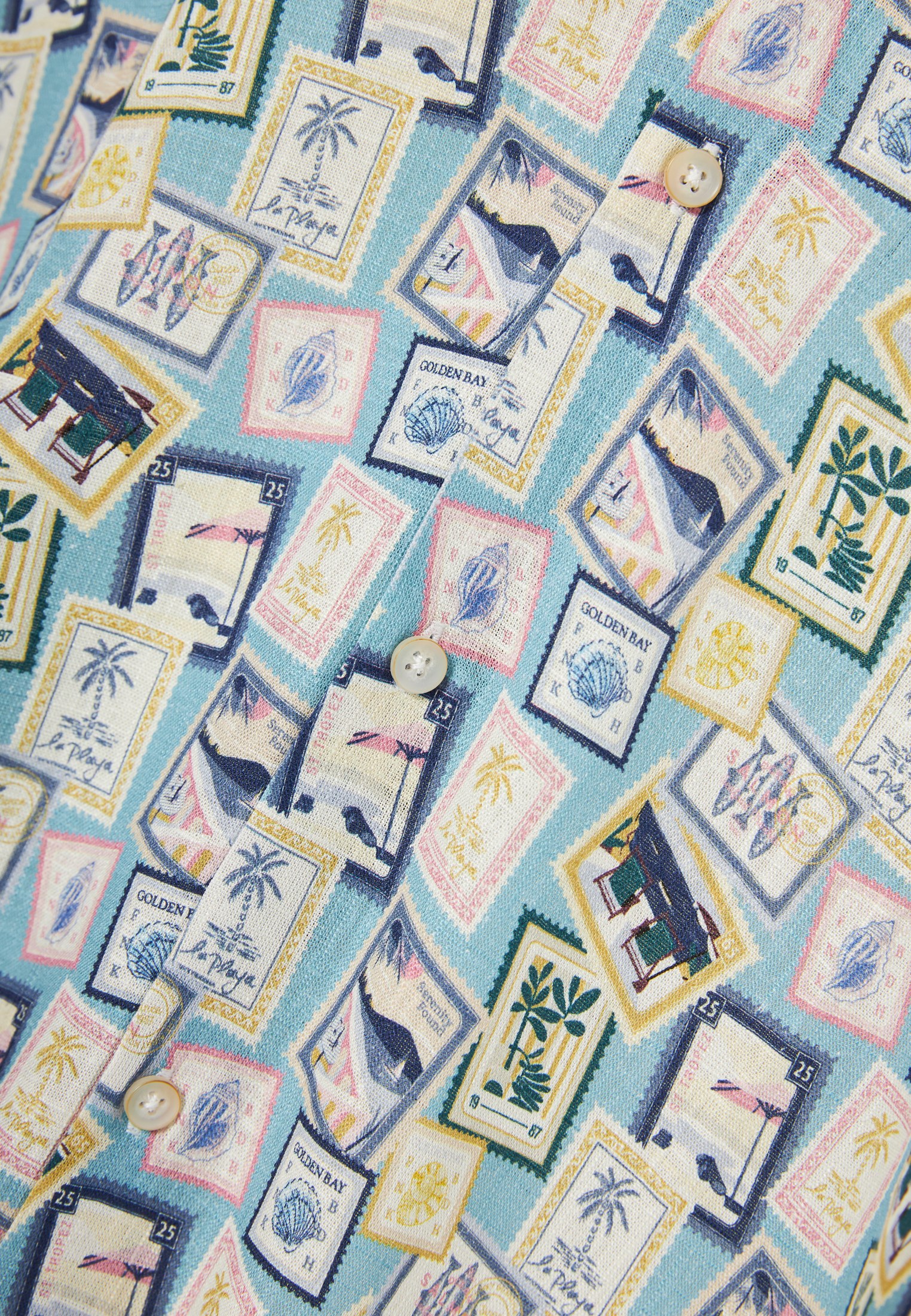 Men's Shirts Funky Buddha Blue