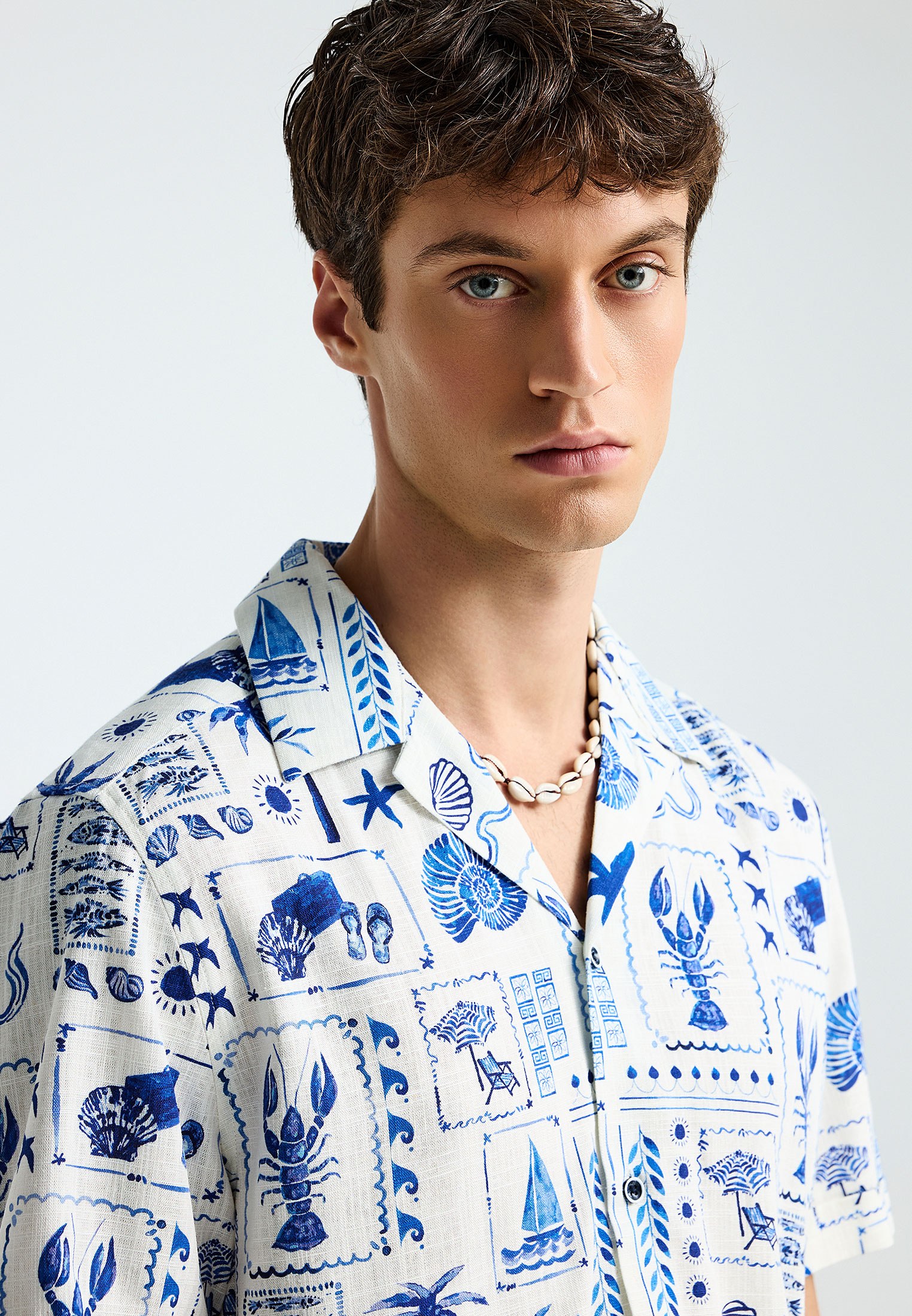 Men's Shirts Funky Buddha White