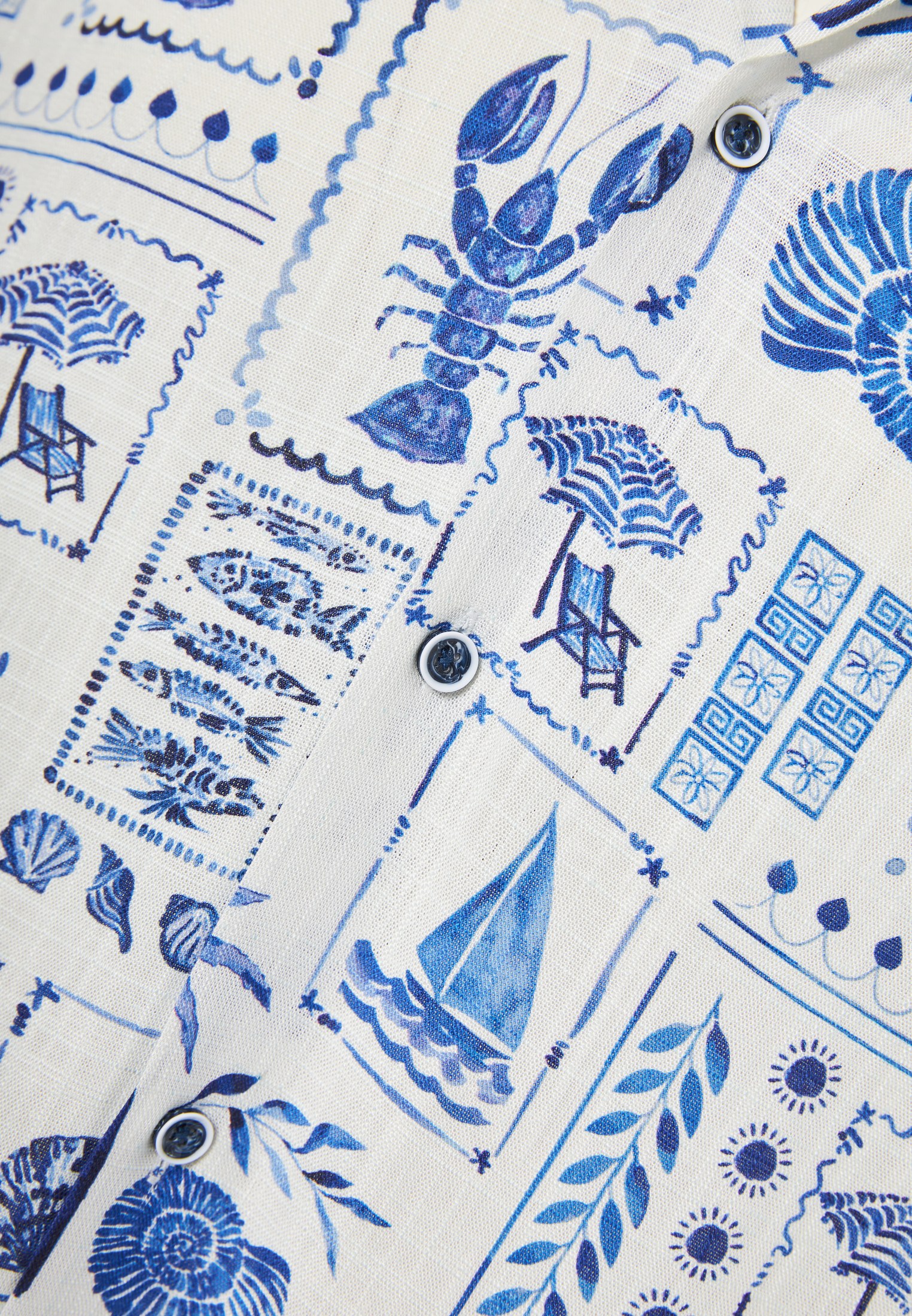 Men's Shirts Funky Buddha White