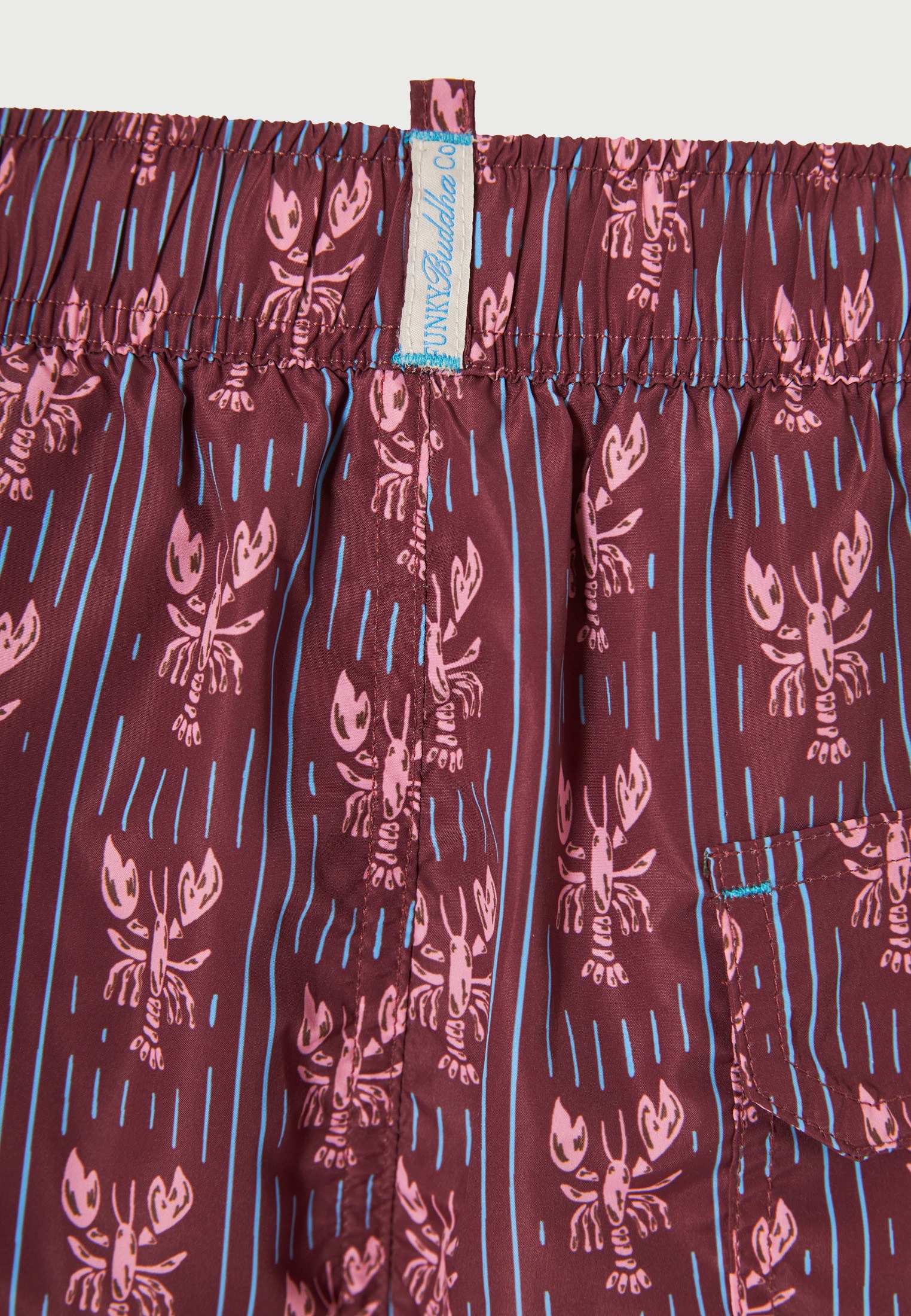 Men's Swim Shorts Funky Buddha Bordeaux