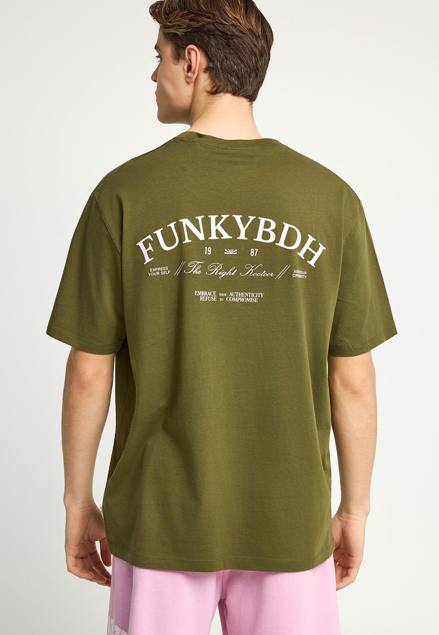 Men's Shirts Funky Buddha Khaki
