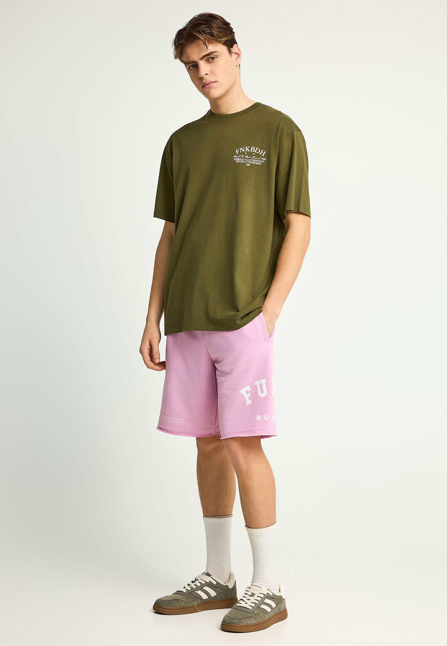 Men's Shirts Funky Buddha Khaki