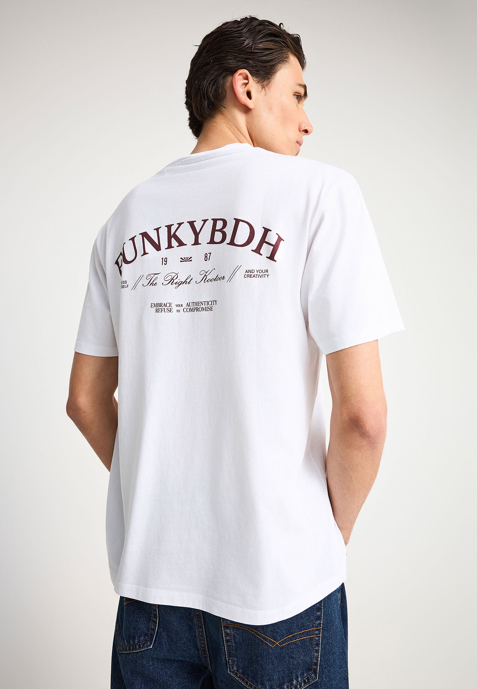 Men's Shirts Funky Buddha White