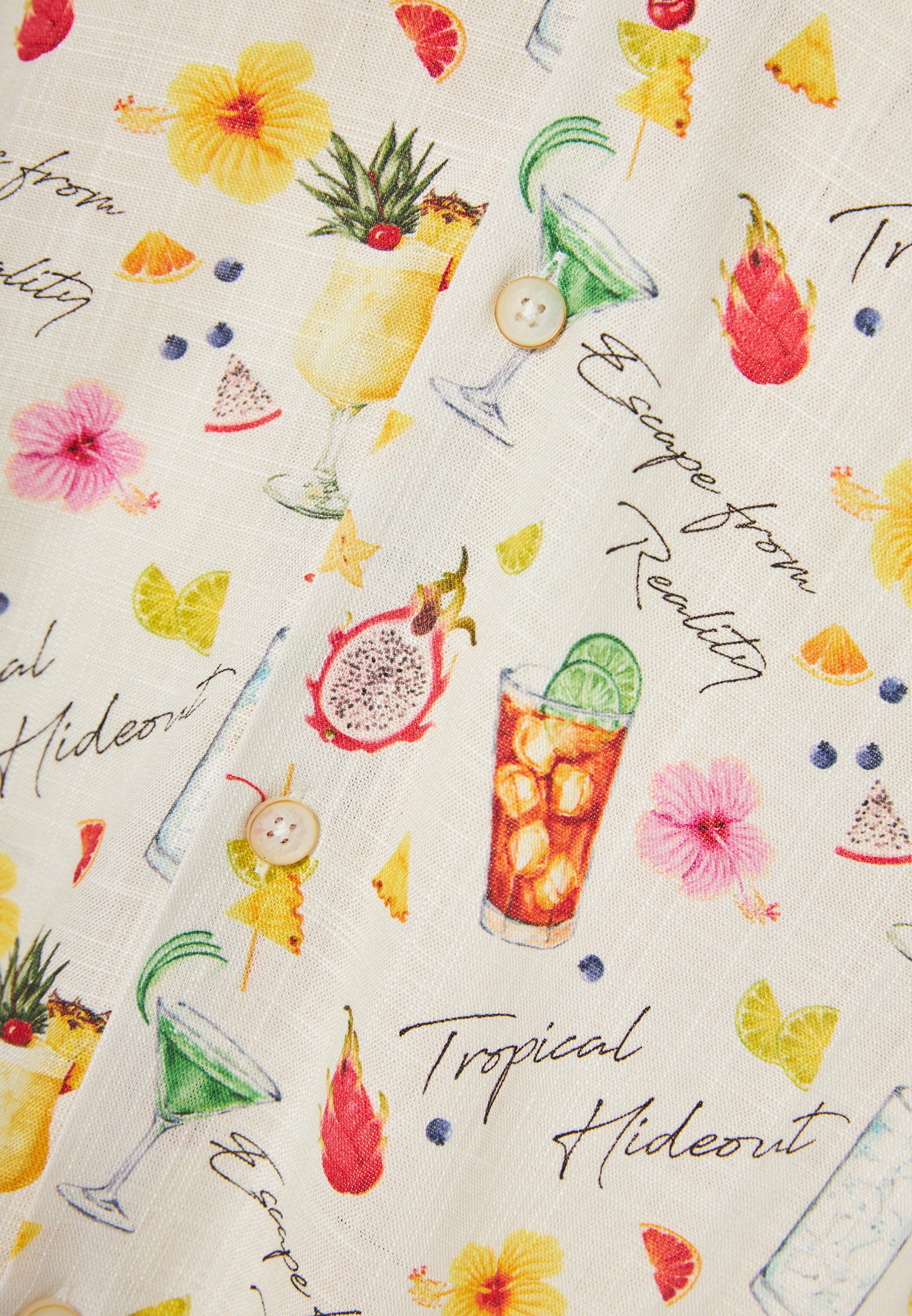 Men's Shirts Funky Buddha White