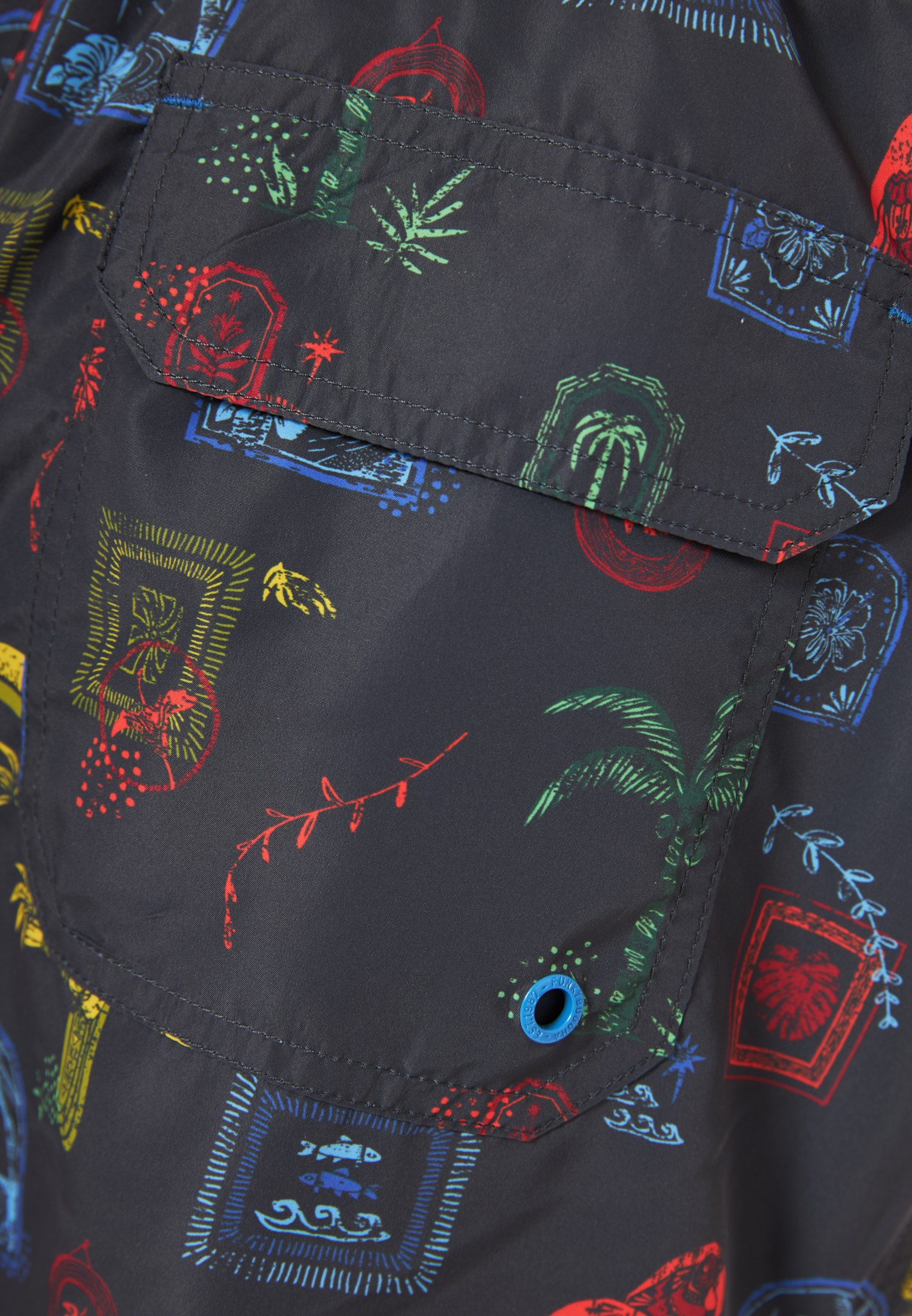 Men's Swim Shorts Funky Buddha Black