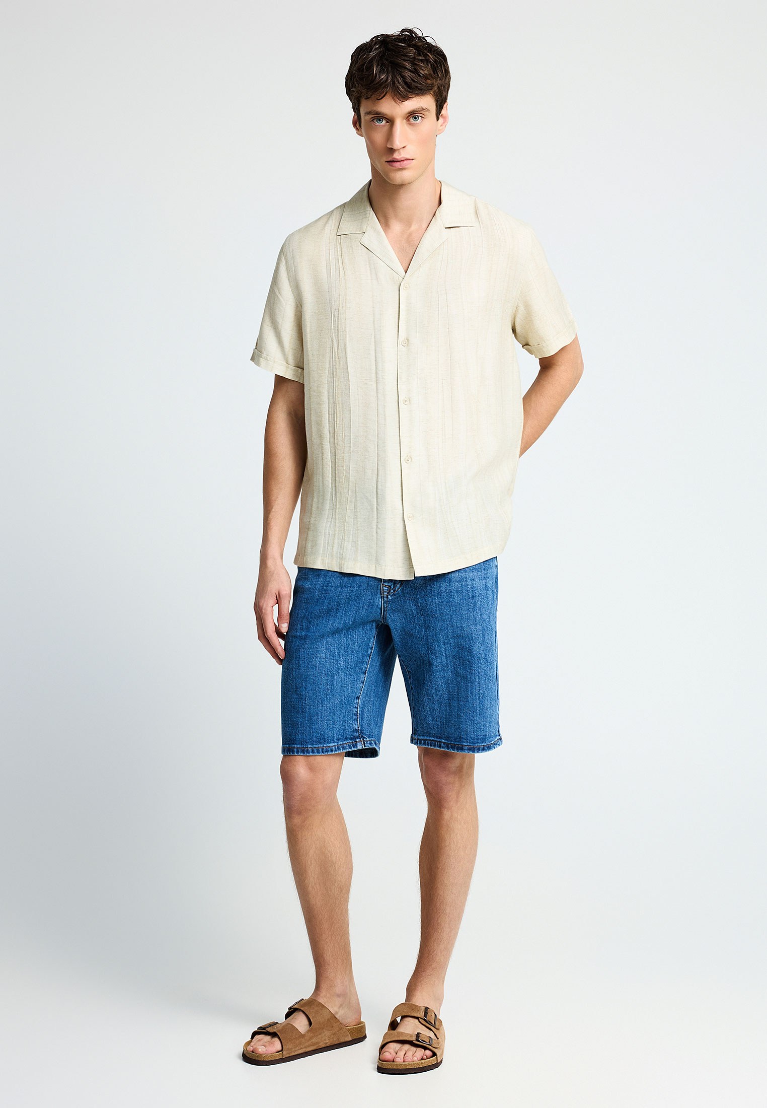 Men's Shirts Funky Buddha White