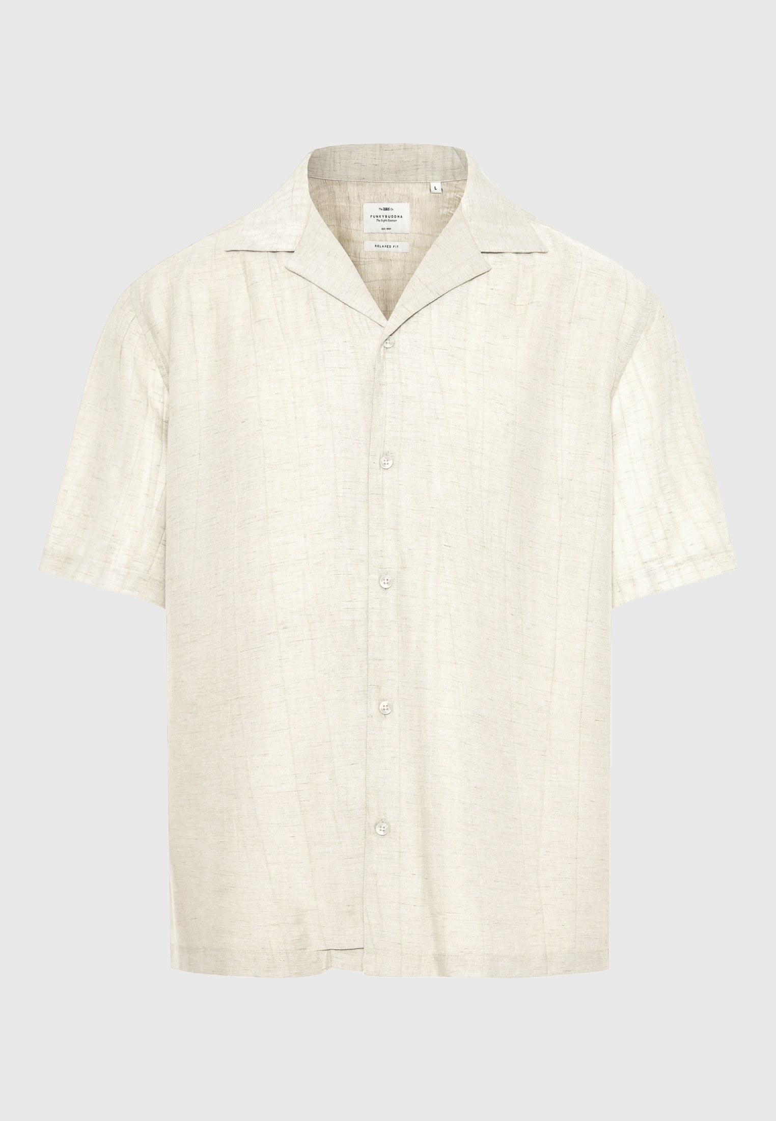 Men's Shirts Funky Buddha White