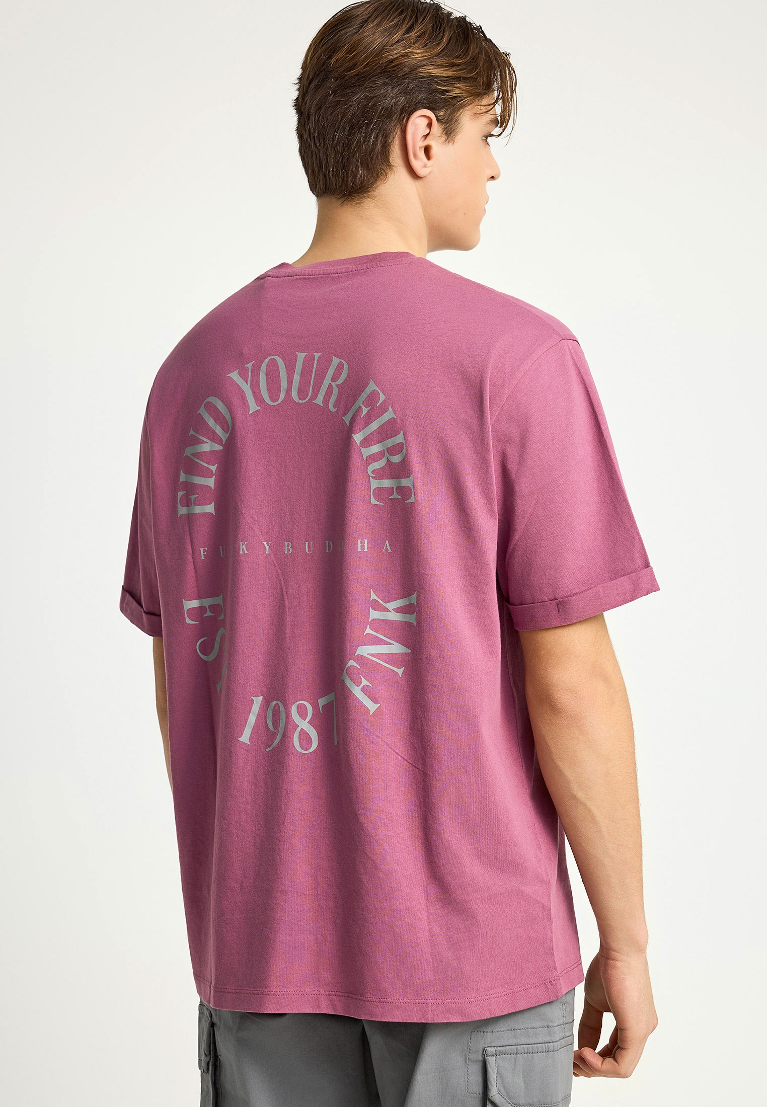 Men's Shirts Funky Buddha Purple