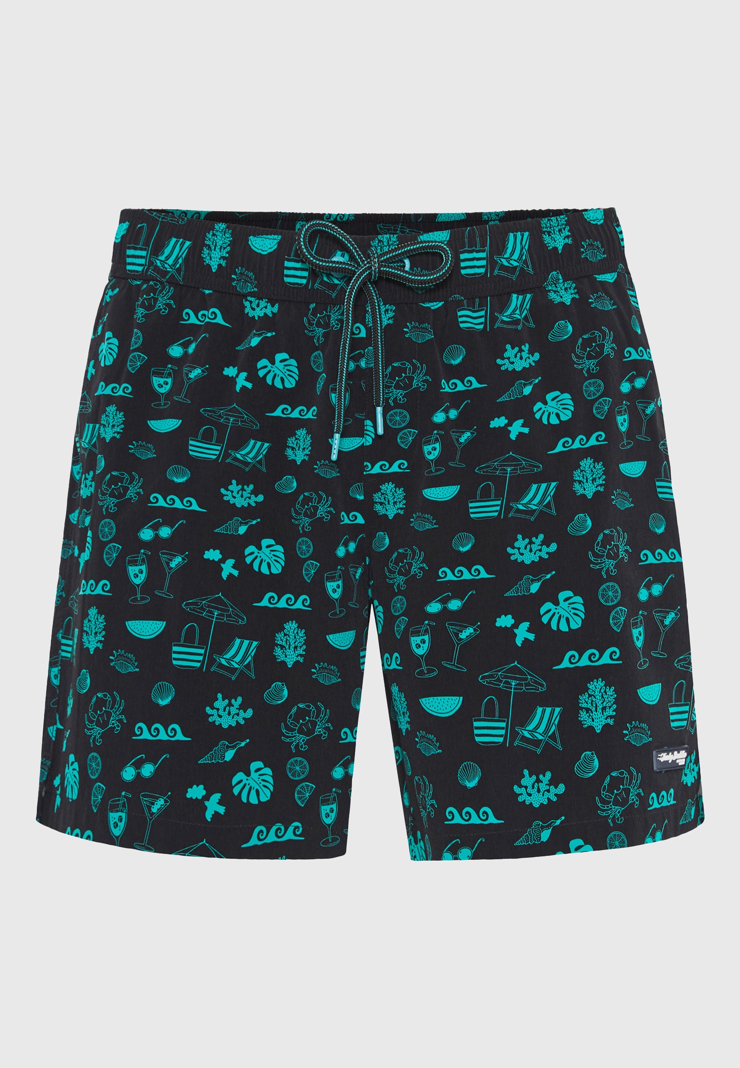 Men's Swim Shorts Funky Buddha Black