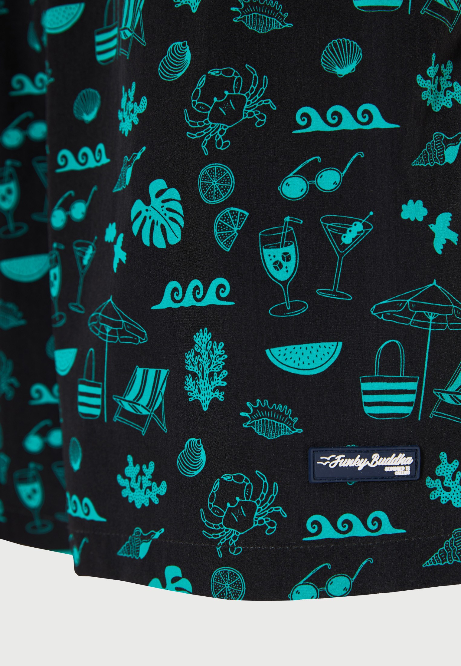 Men's Swim Shorts Funky Buddha Black