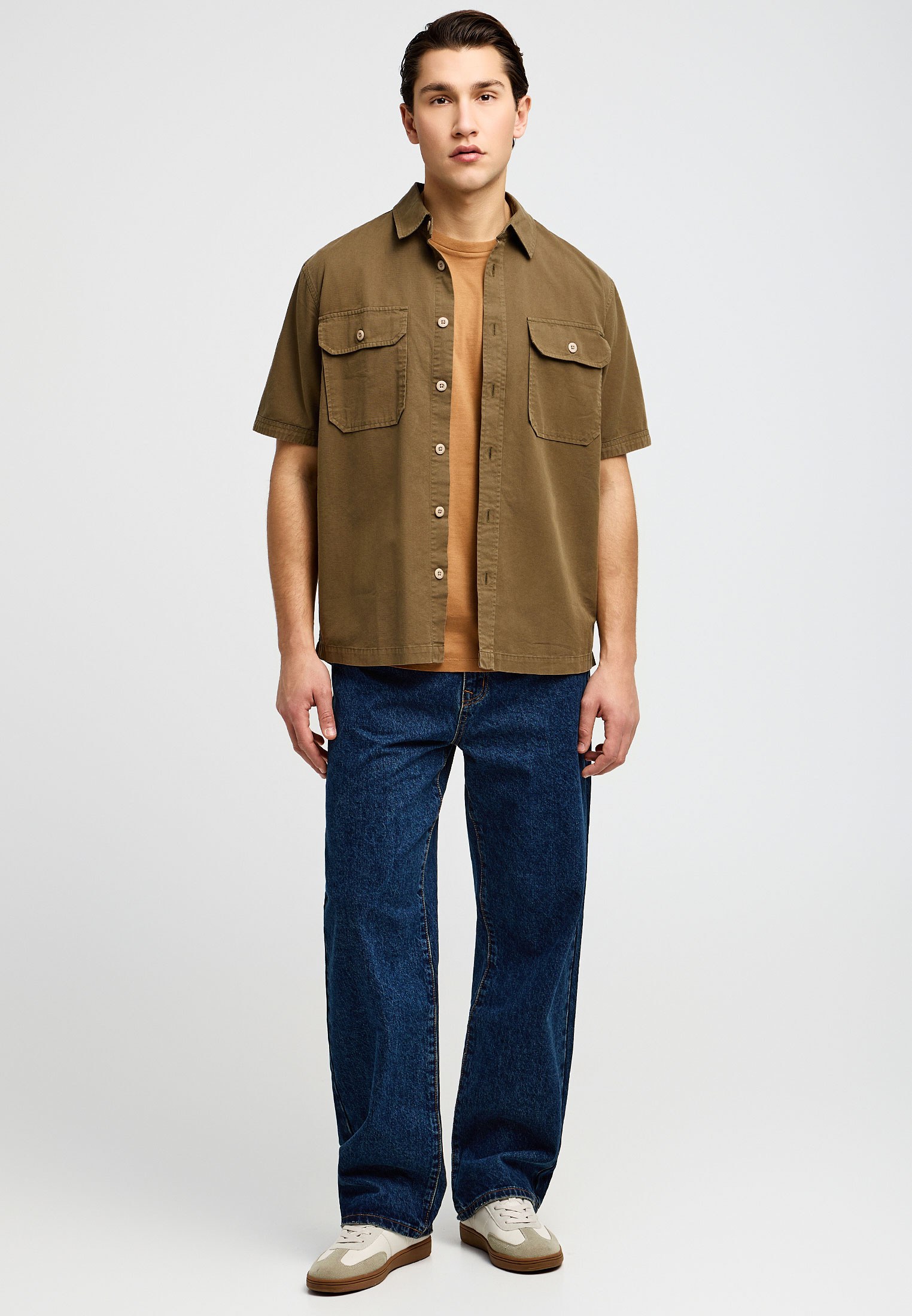 Men's Shirts Funky Buddha Olive