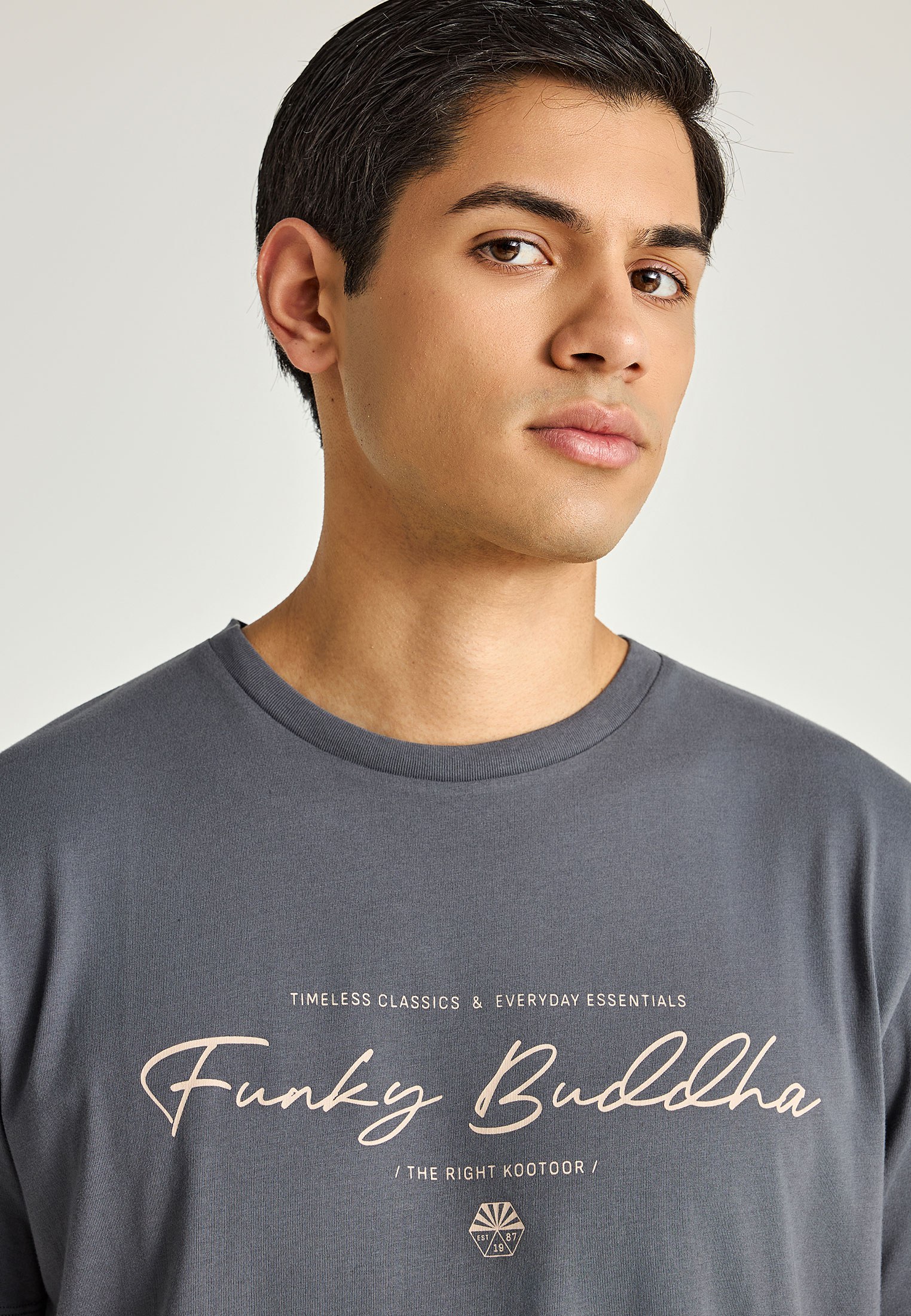 Men's Shirts Funky Buddha Gray