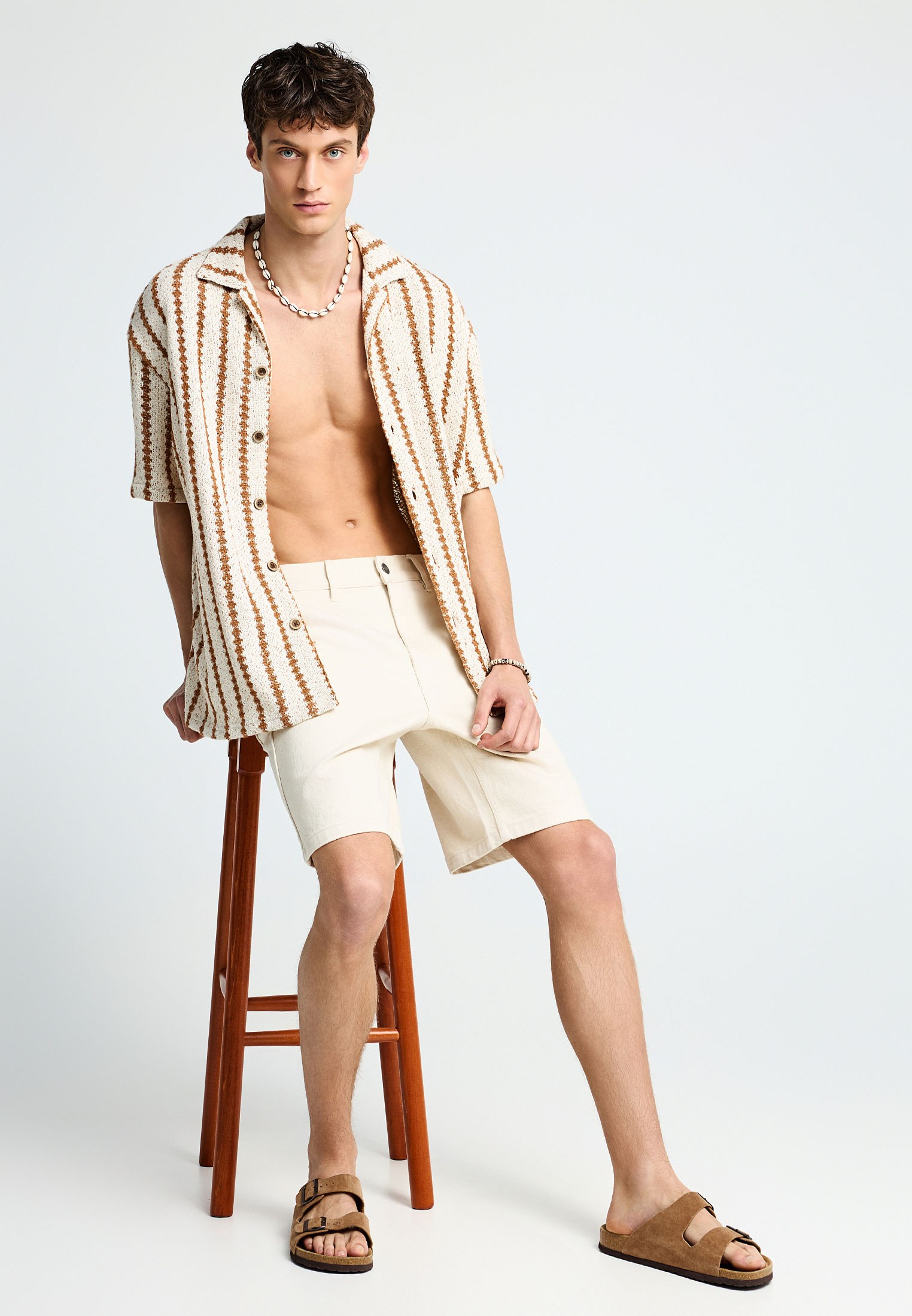 Men's Shirts Funky Buddha White