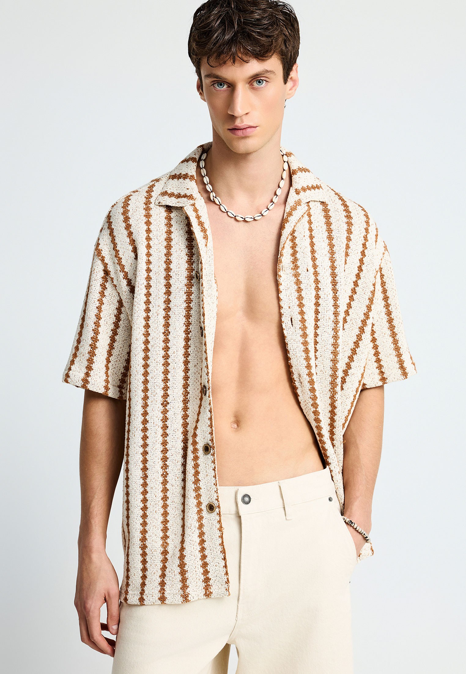 Men's Shirts Funky Buddha White