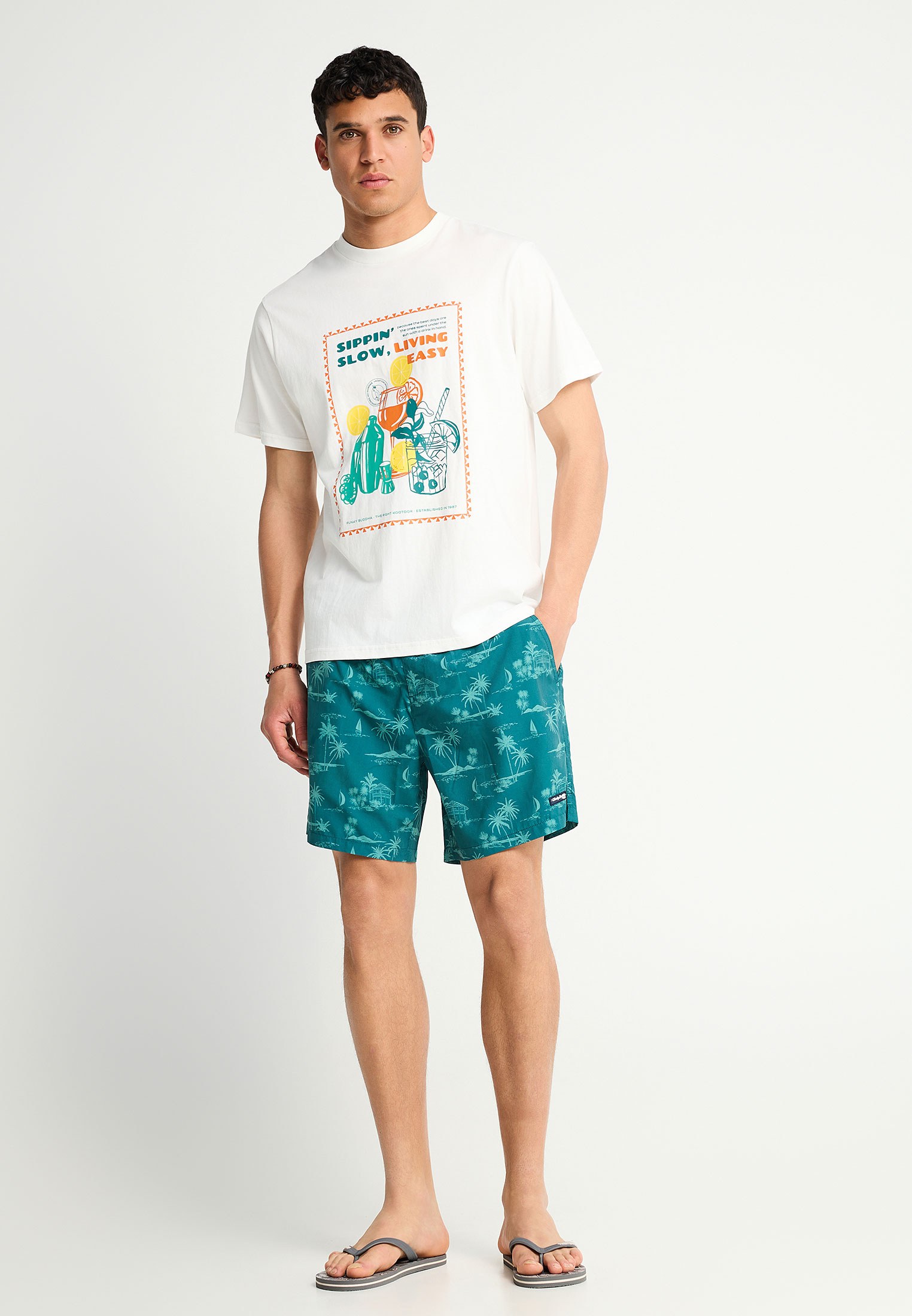 Ανδρικό μαγιό με μοτίβο