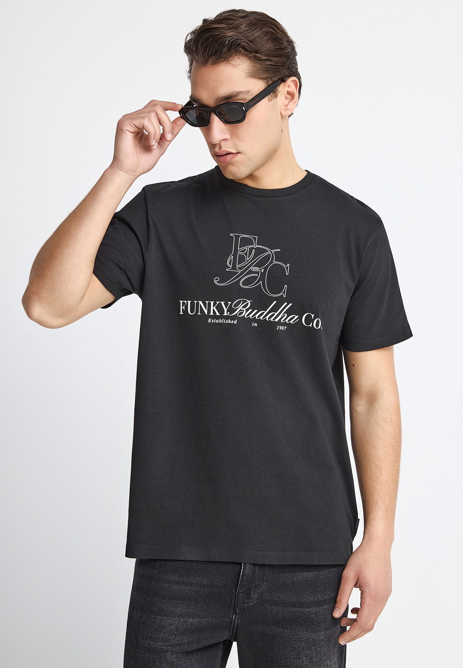 Men's Shirts Funky Buddha White