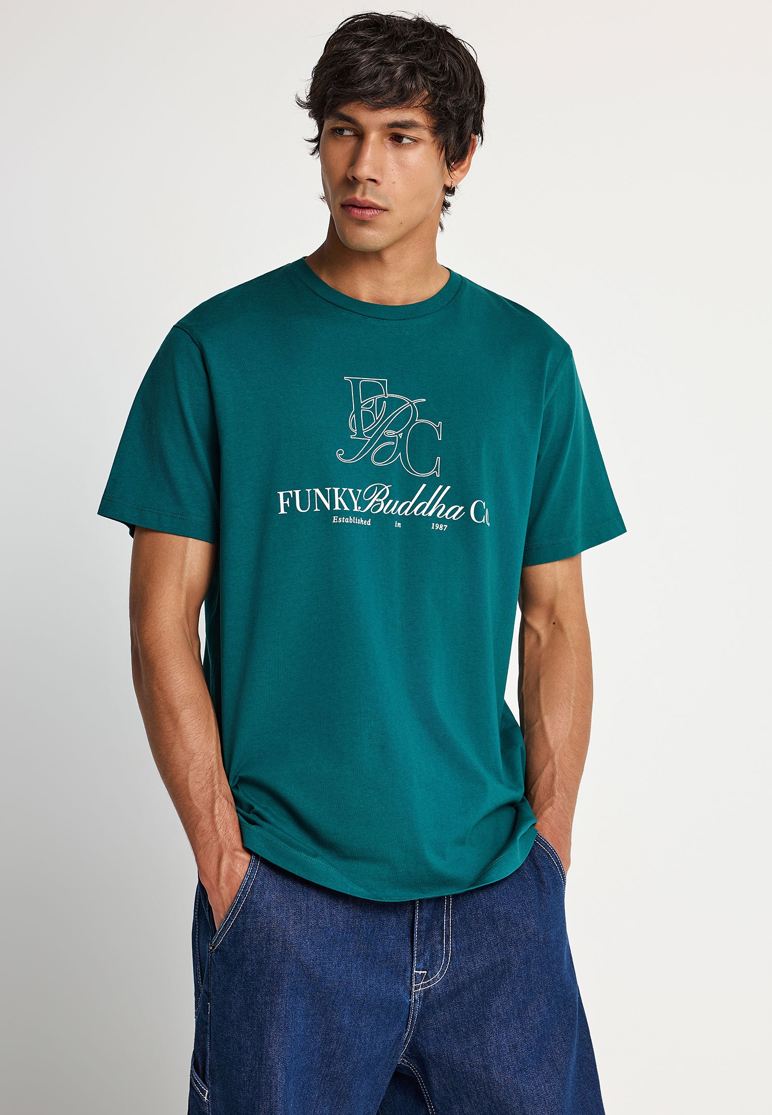 Ανδρικό βαμβακερό t-shirt με τύπωμα