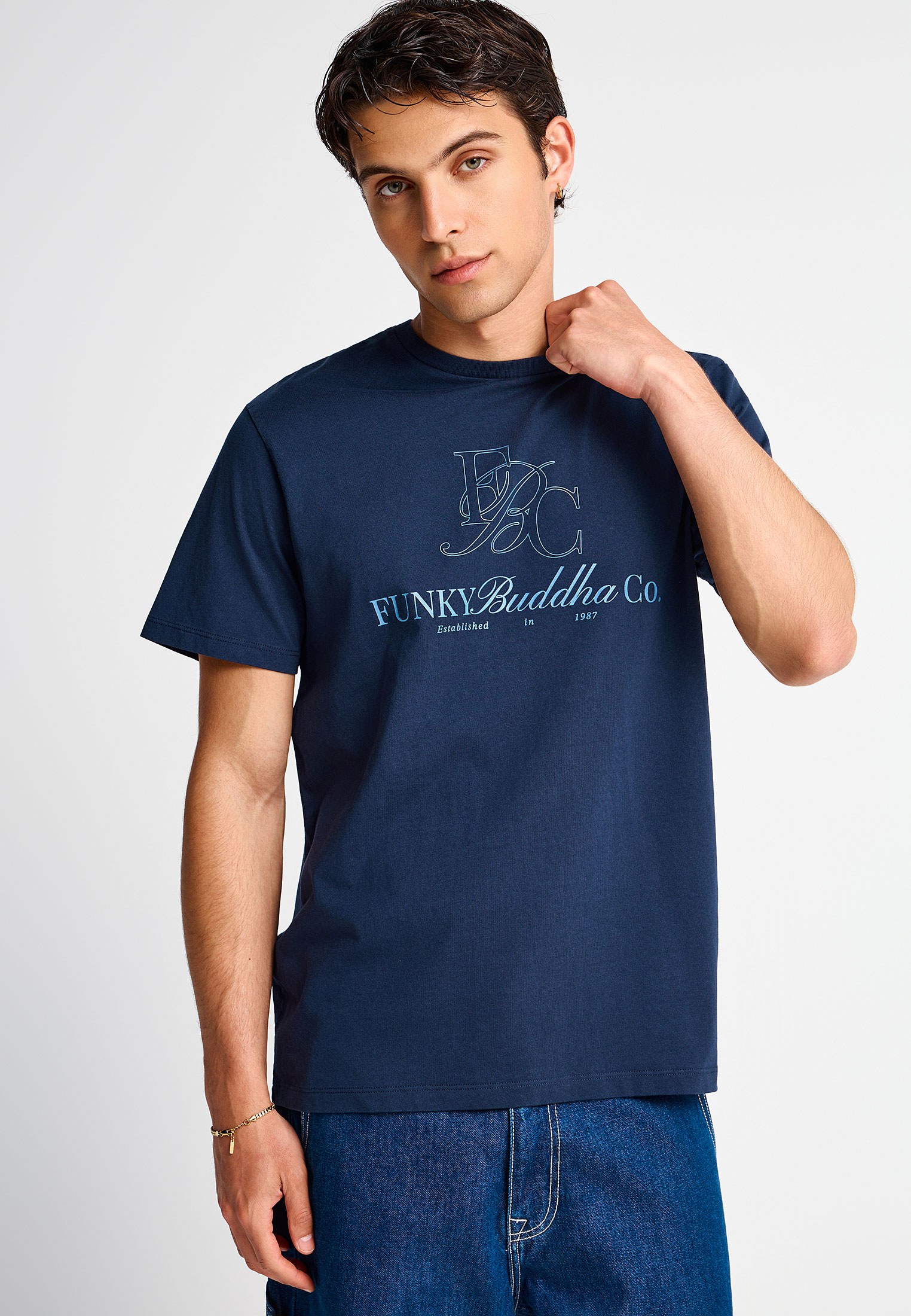 Ανδρικό βαμβακερό t-shirt με τύπωμα