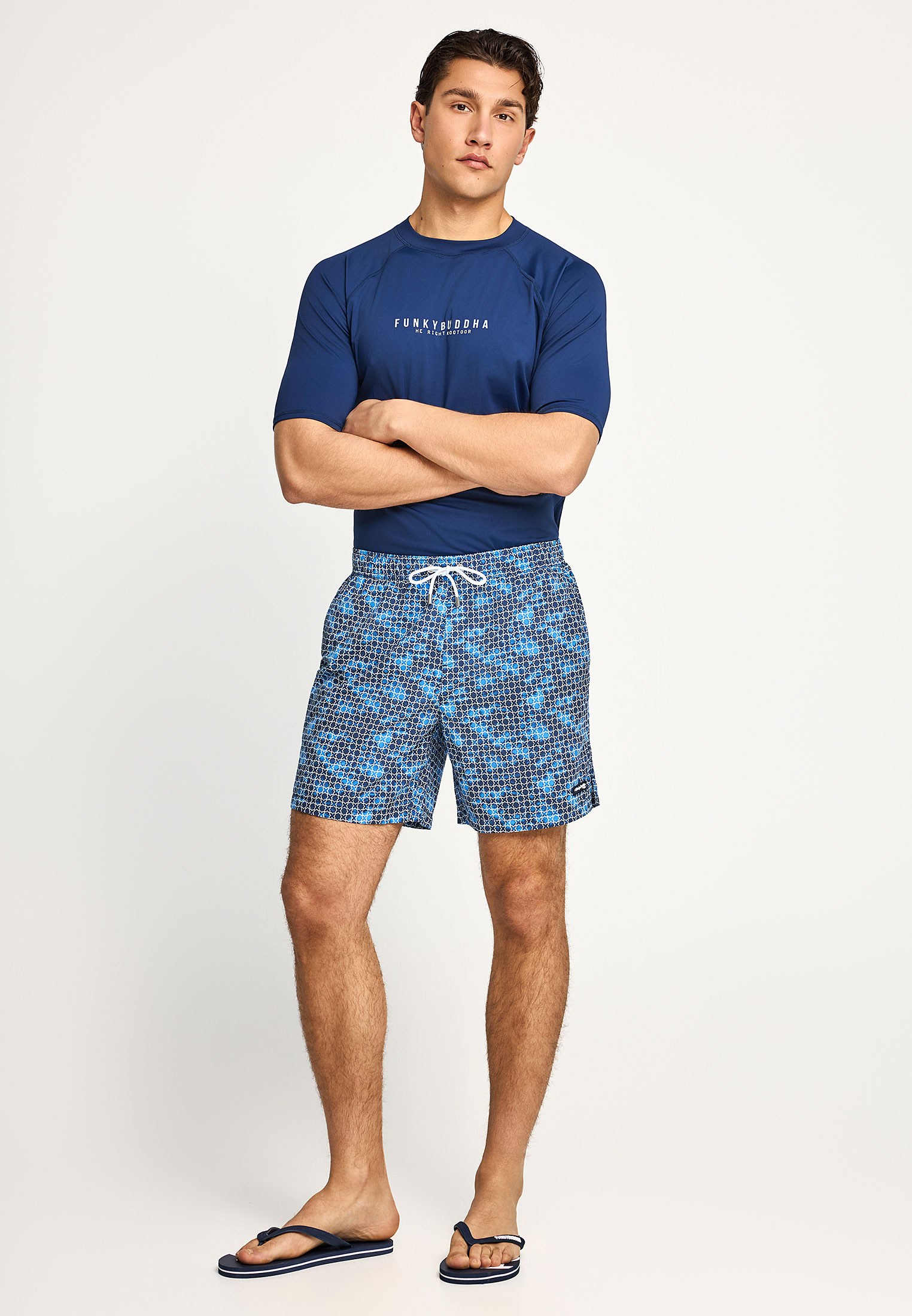 Men's Swim Shorts Funky Buddha Navy