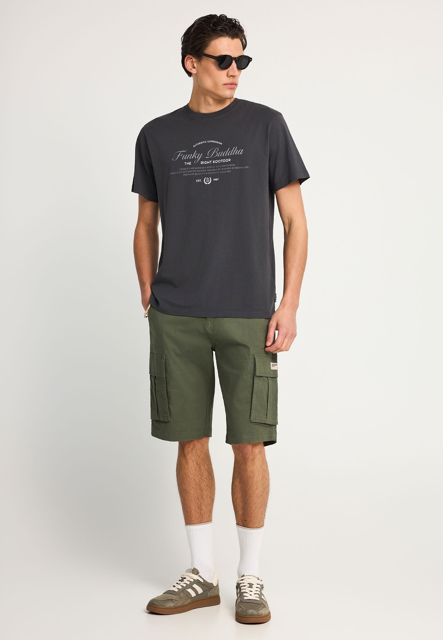 Men's Shirts Funky Buddha Gray