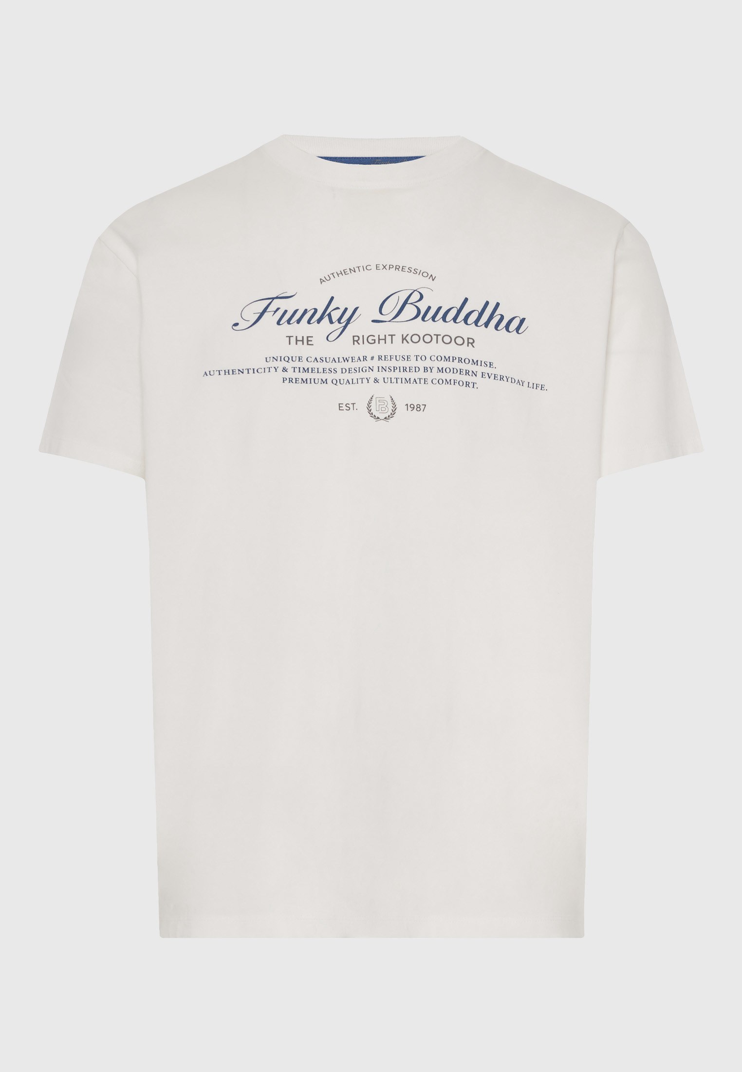 Men's Shirts Funky Buddha White