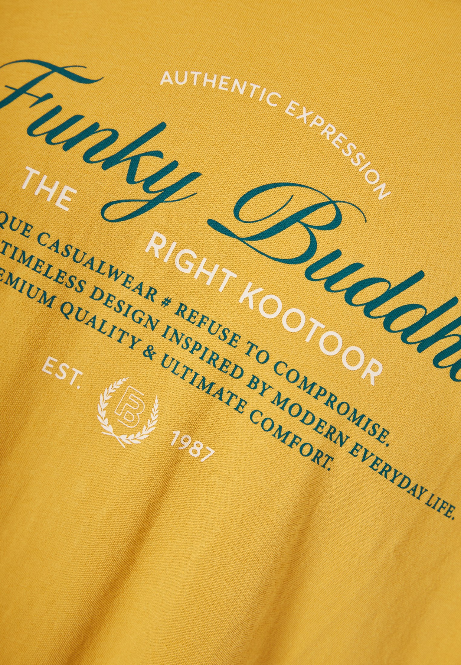 Men's Shirts Funky Buddha Yellow