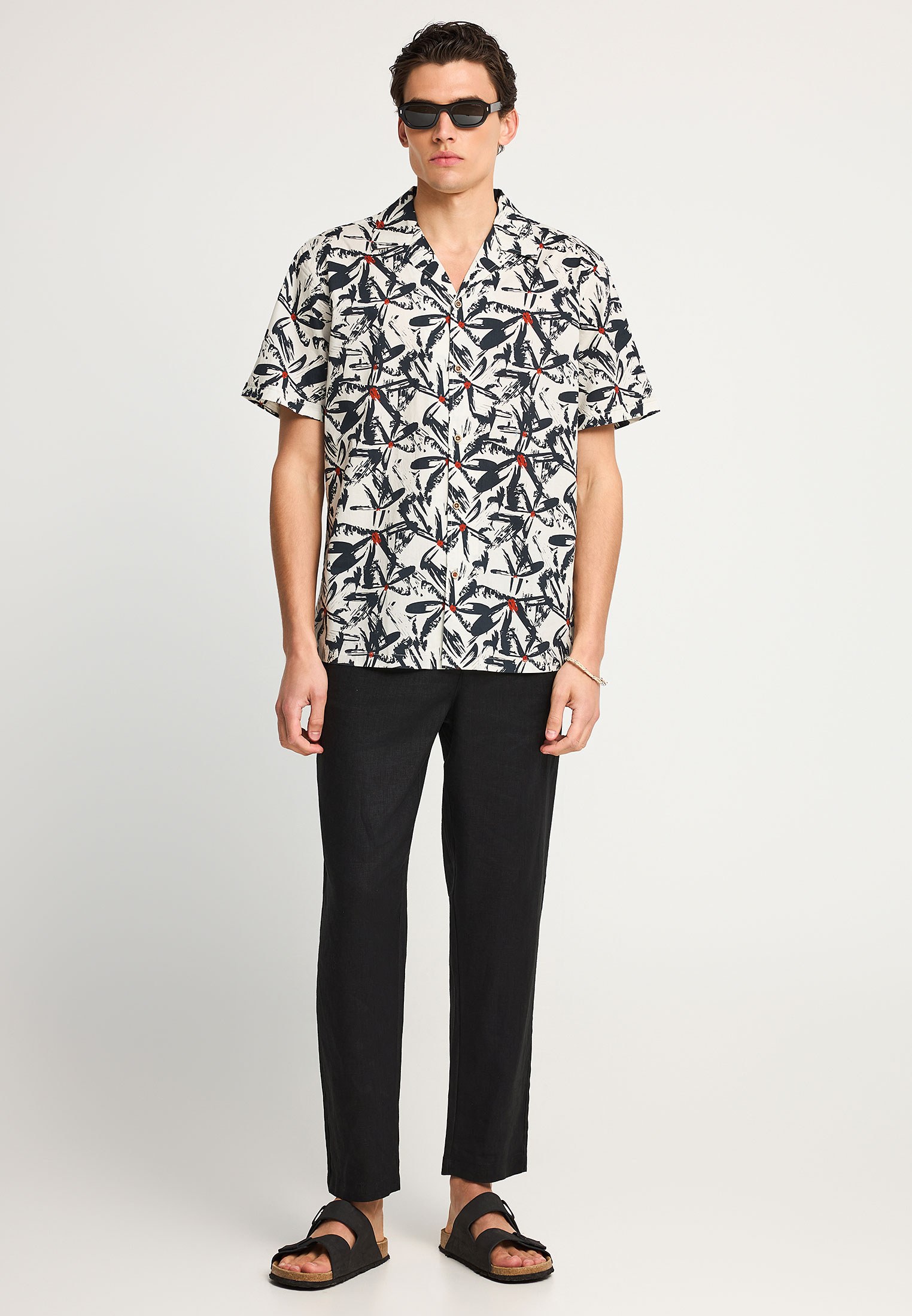 Men's Shirts Funky Buddha White