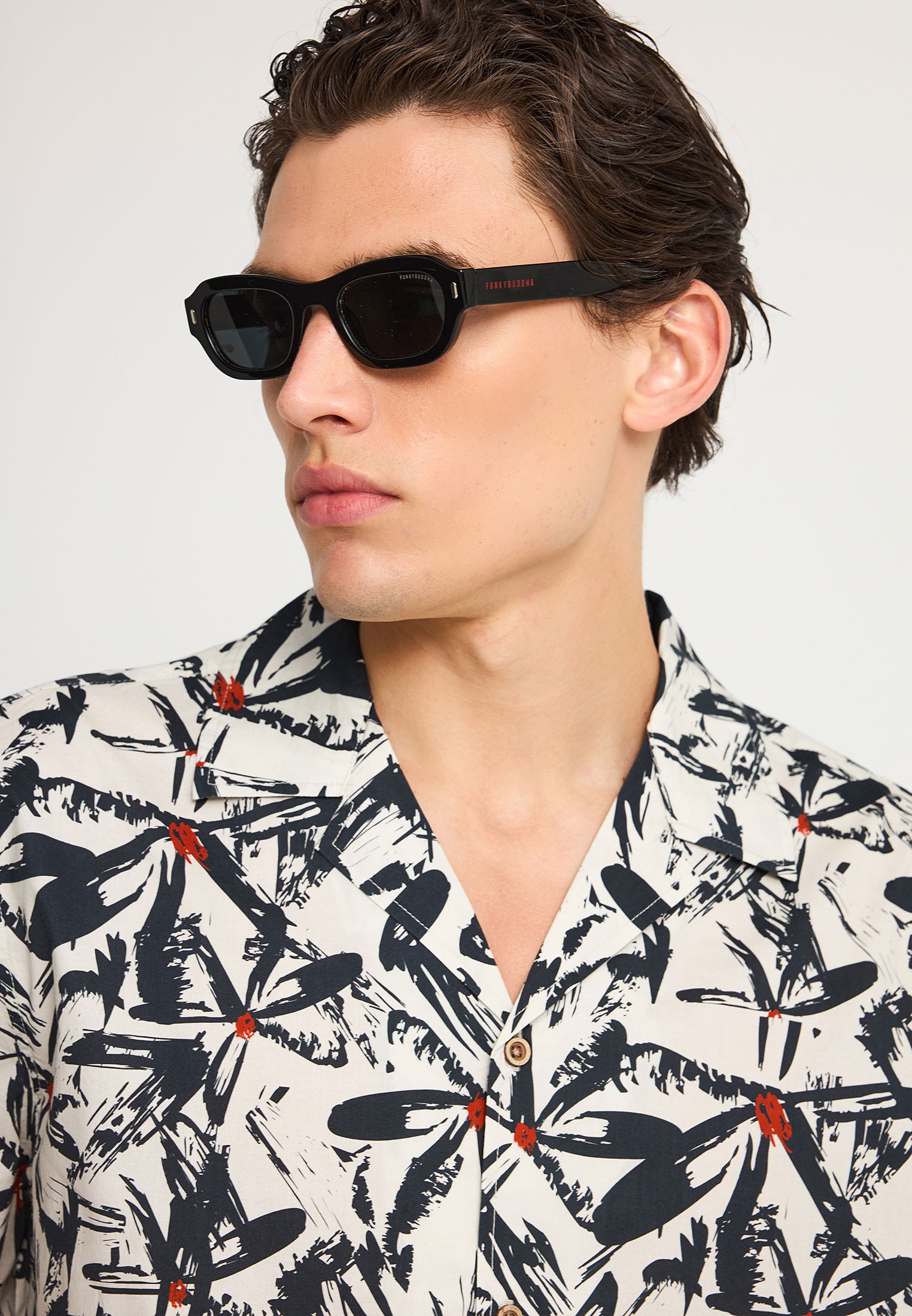 Men's Shirts Funky Buddha White