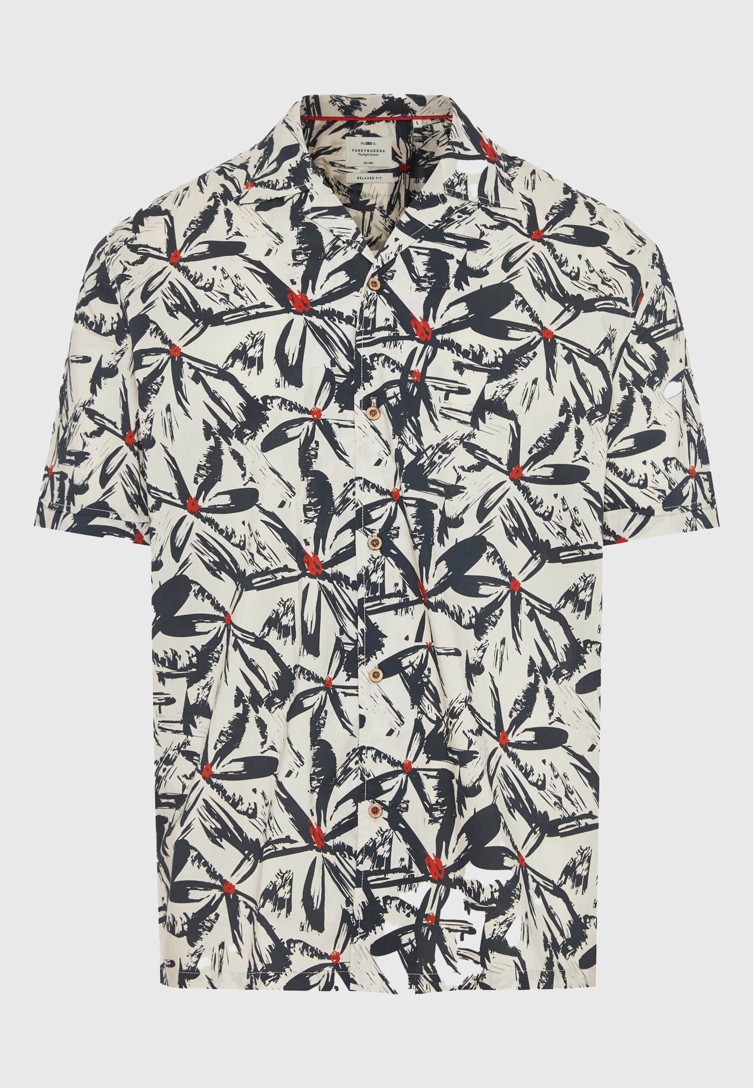 Men's Shirts Funky Buddha White