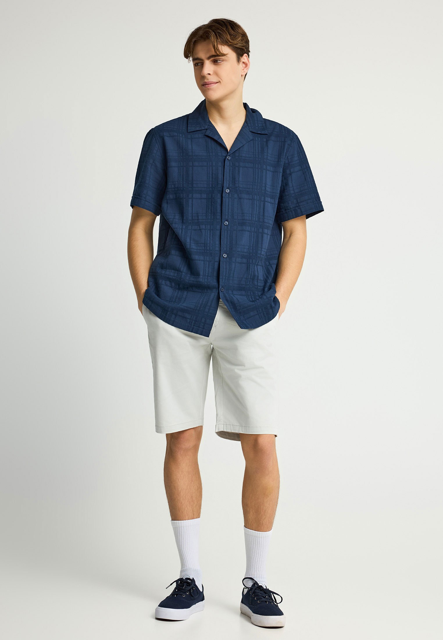 Men's Shirts Funky Buddha Navy