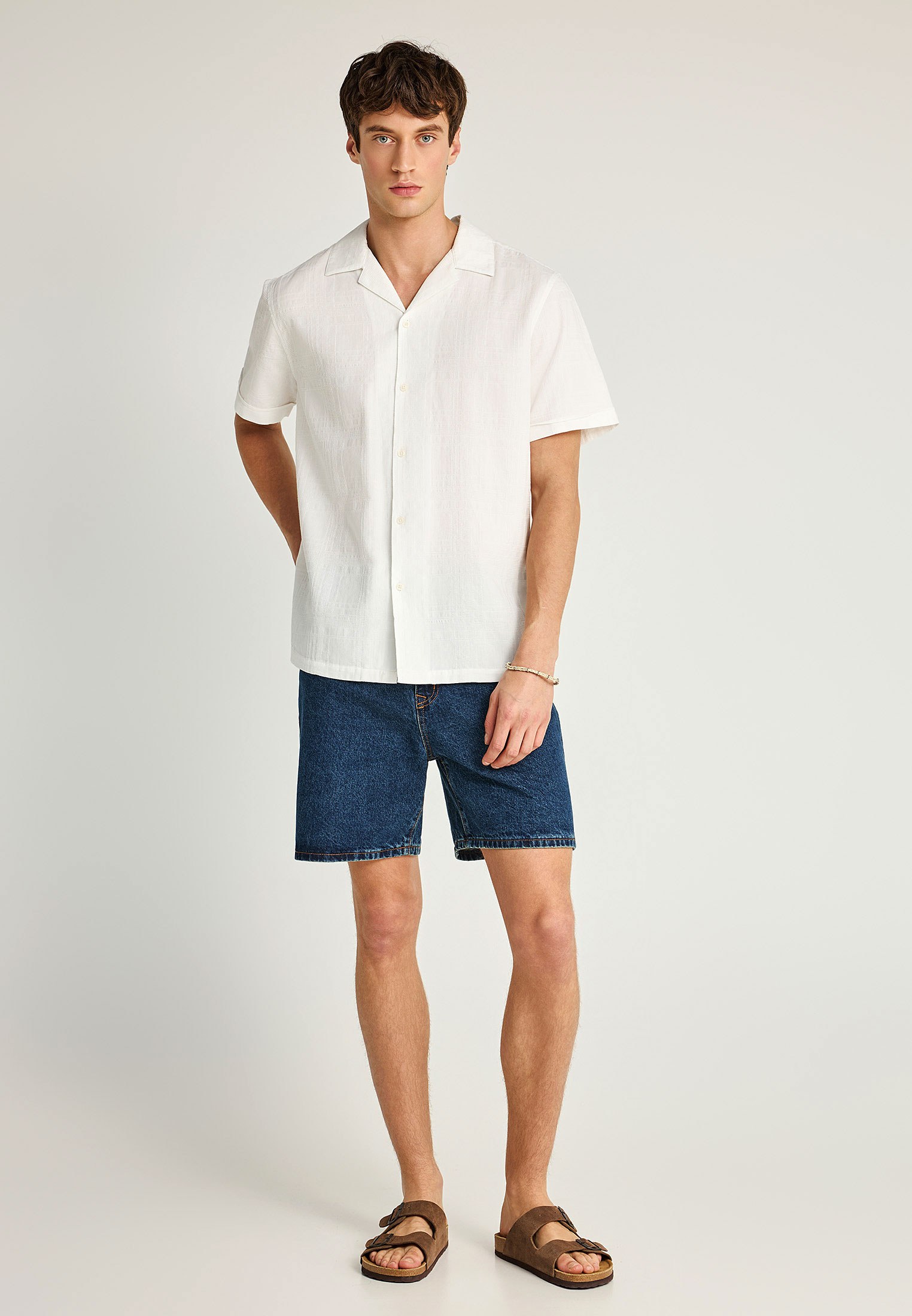 Men's Shirts Funky Buddha White