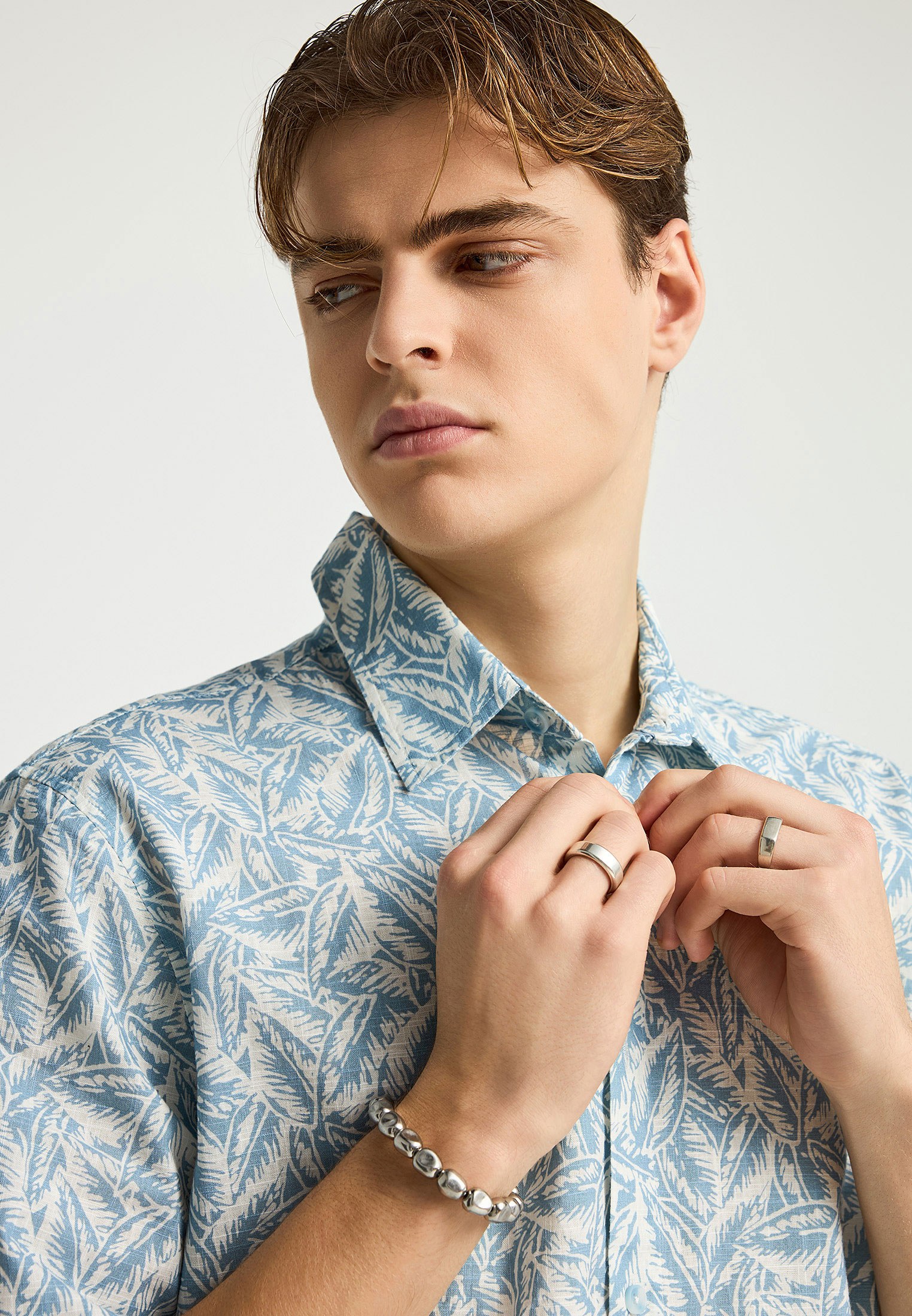 Men's Shirts Funky Buddha Blue